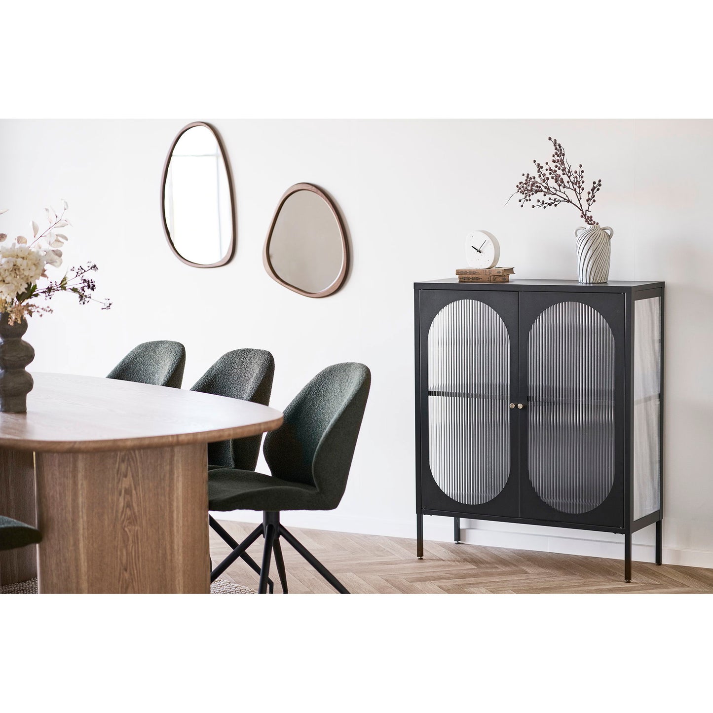 Luxon Spejl - Spejl, Organisk Form, Trælook 44X48 Cm ⎮ 5713917036615 ⎮ 4001711