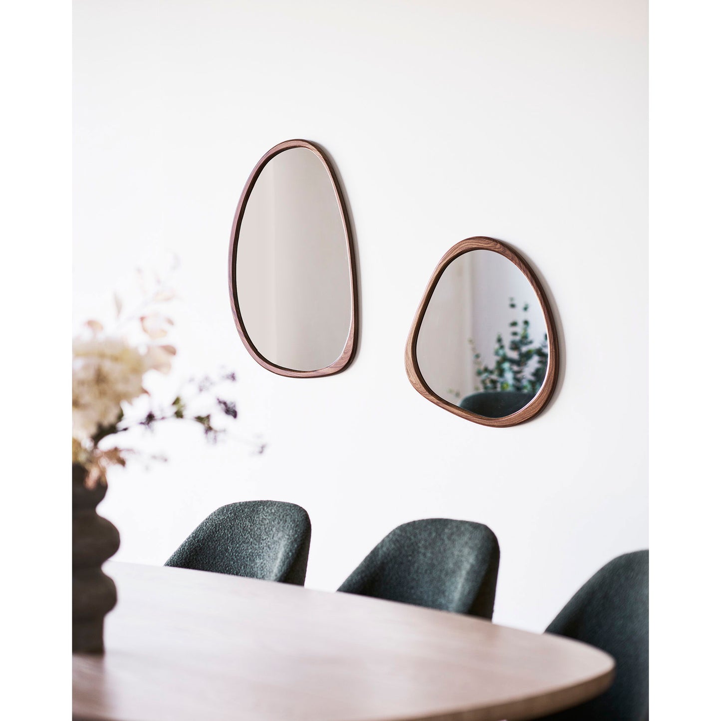 Luxon Spejl - Spejl, Organisk Form, Trælook 44X48 Cm ⎮ 5713917036615 ⎮ 4001711
