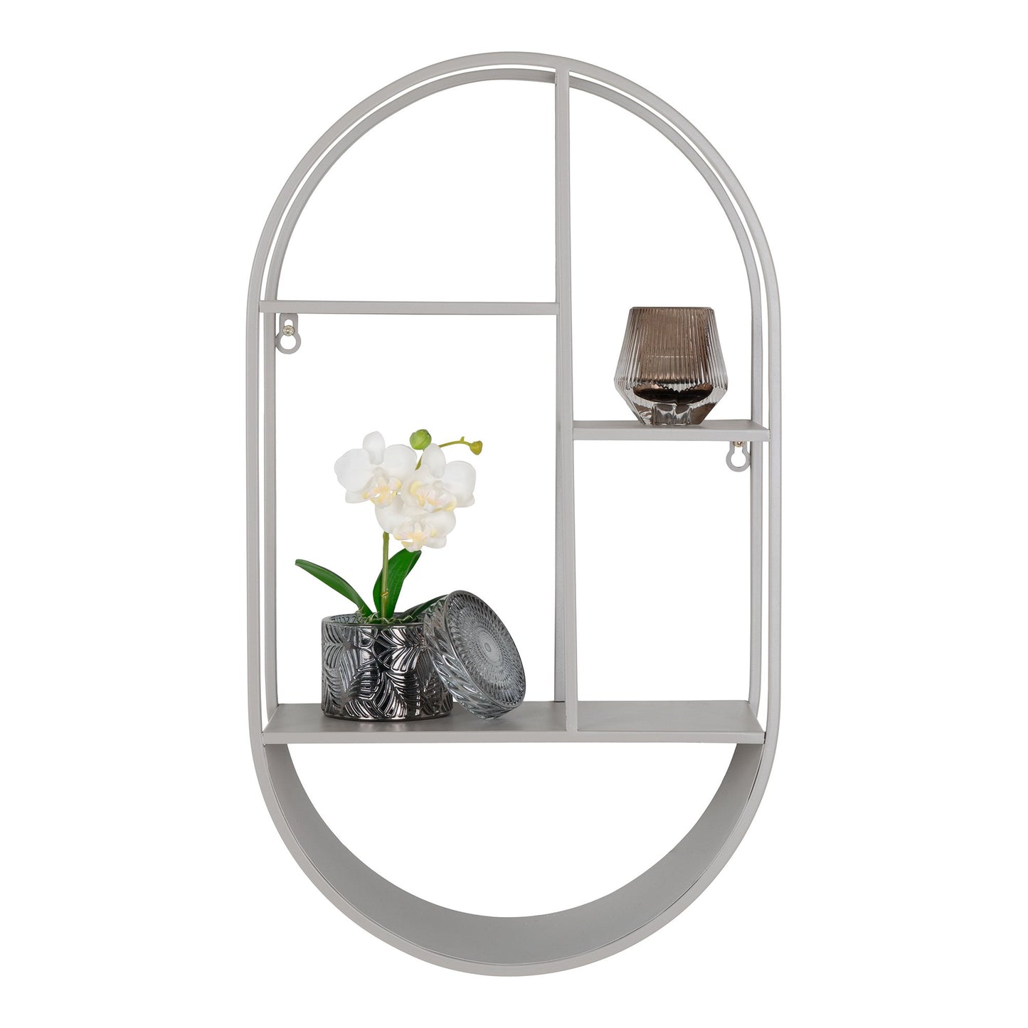 Feira Væghylde - Væghylde, Oval, Stål, Cool Grey 35X15X60 Cm ⎮ 5713917026470 ⎮ 4201055