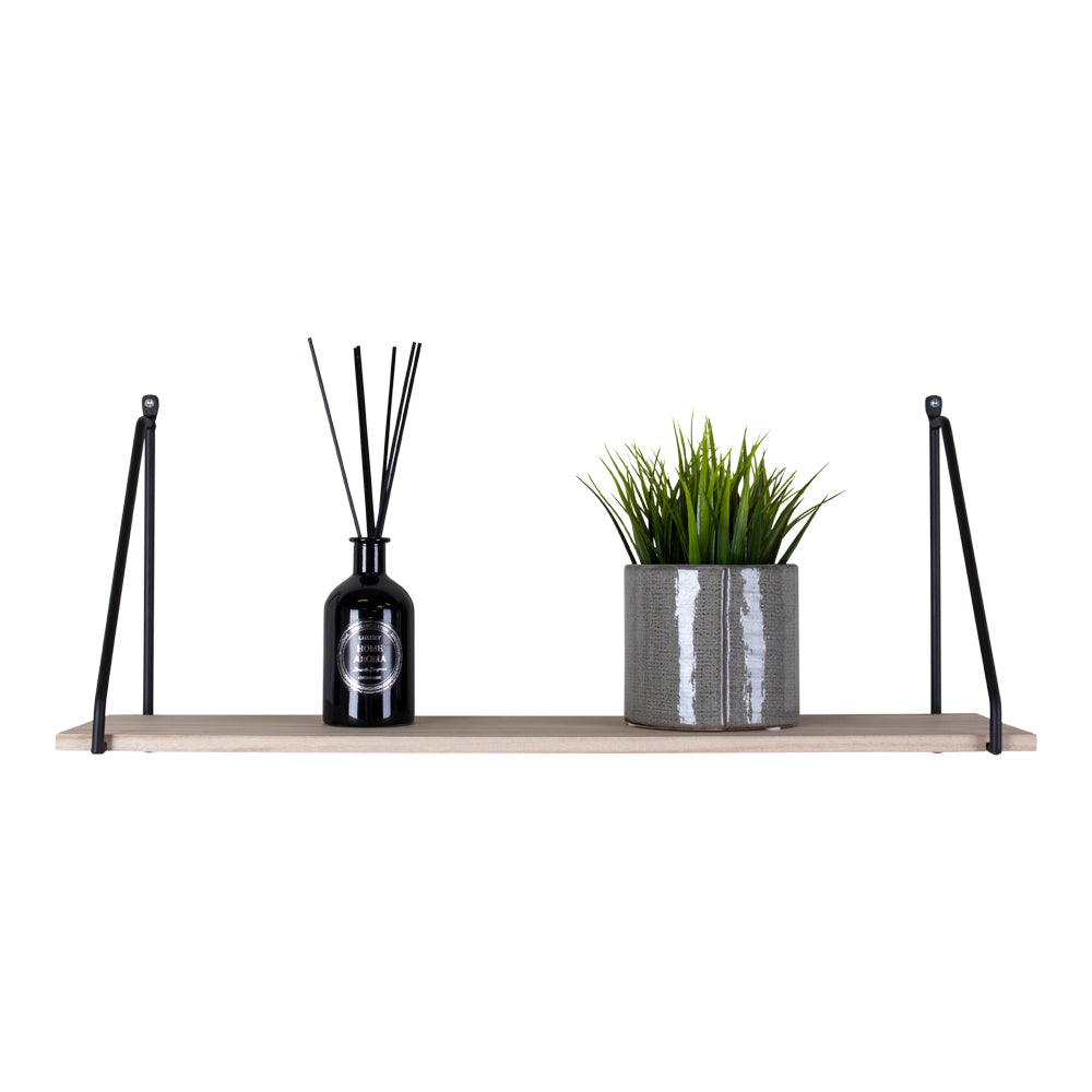 Arnhem Væghylde - Væghylde, Træhylde, Sort Stel 65X17 Cm ⎮ 5713917002405 ⎮ 4291070
