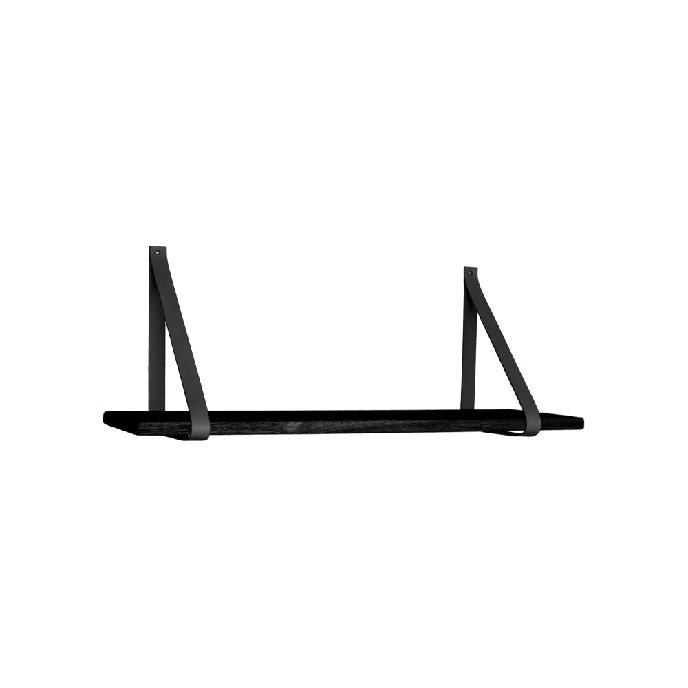 Forno Hylde - Hylde, Sort, Sorte Læderstropper 80X20 Cm ⎮ 5713917002542 ⎮ 4292015