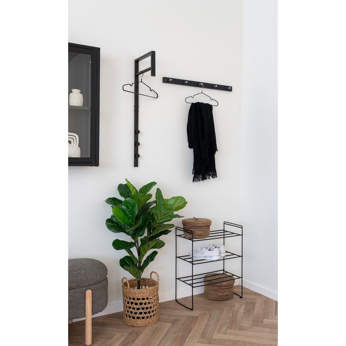 Swansea Skoreol - Skoreol, Stål, 3 Hylder, Sort 49,5X25X60 Cm ⎮ 5713917033225 ⎮ 4294000