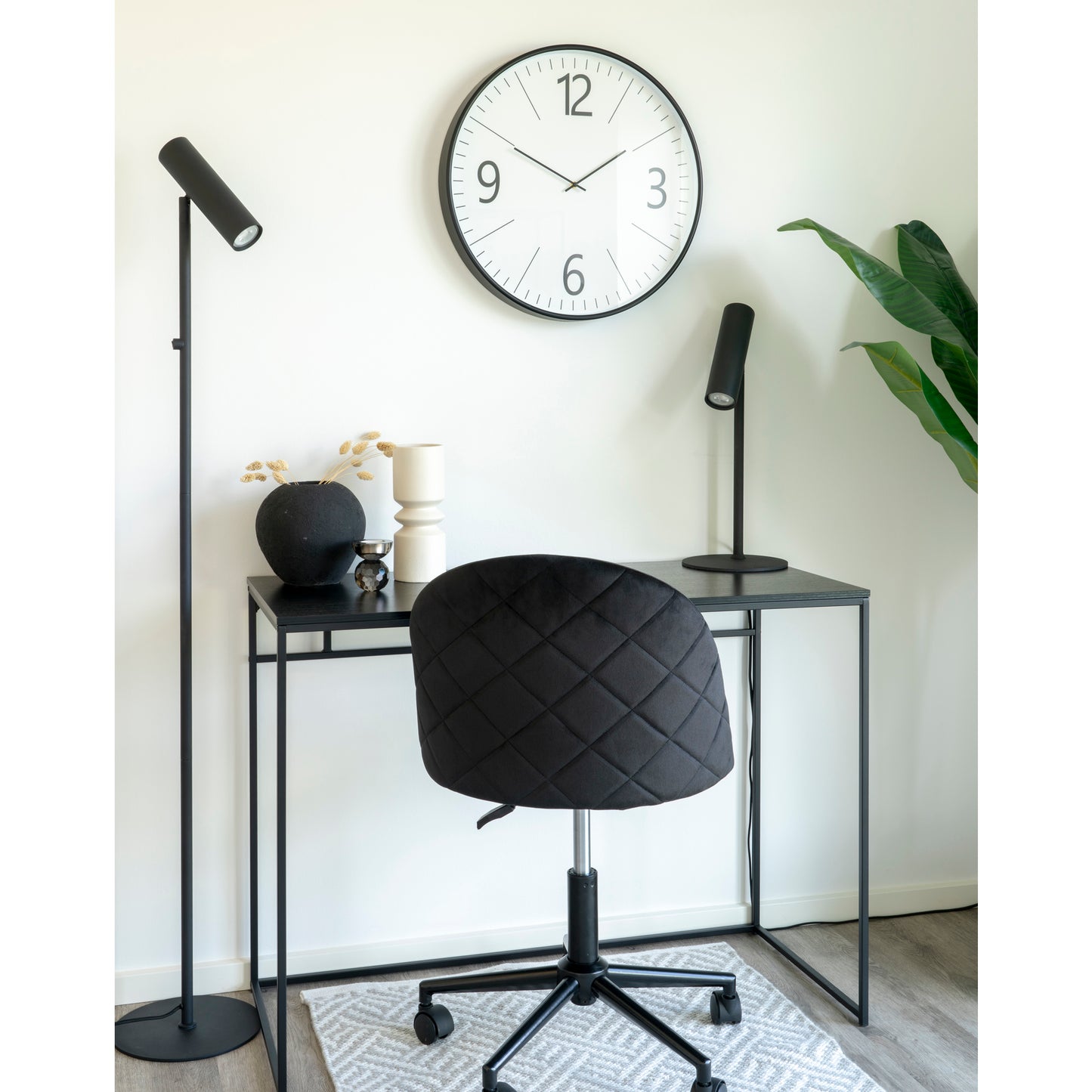 Biel Vægur - Vægur, Sort Og Hvid, Lydløs Ø51 Cm ⎮ 5713917016396 ⎮ 4361090