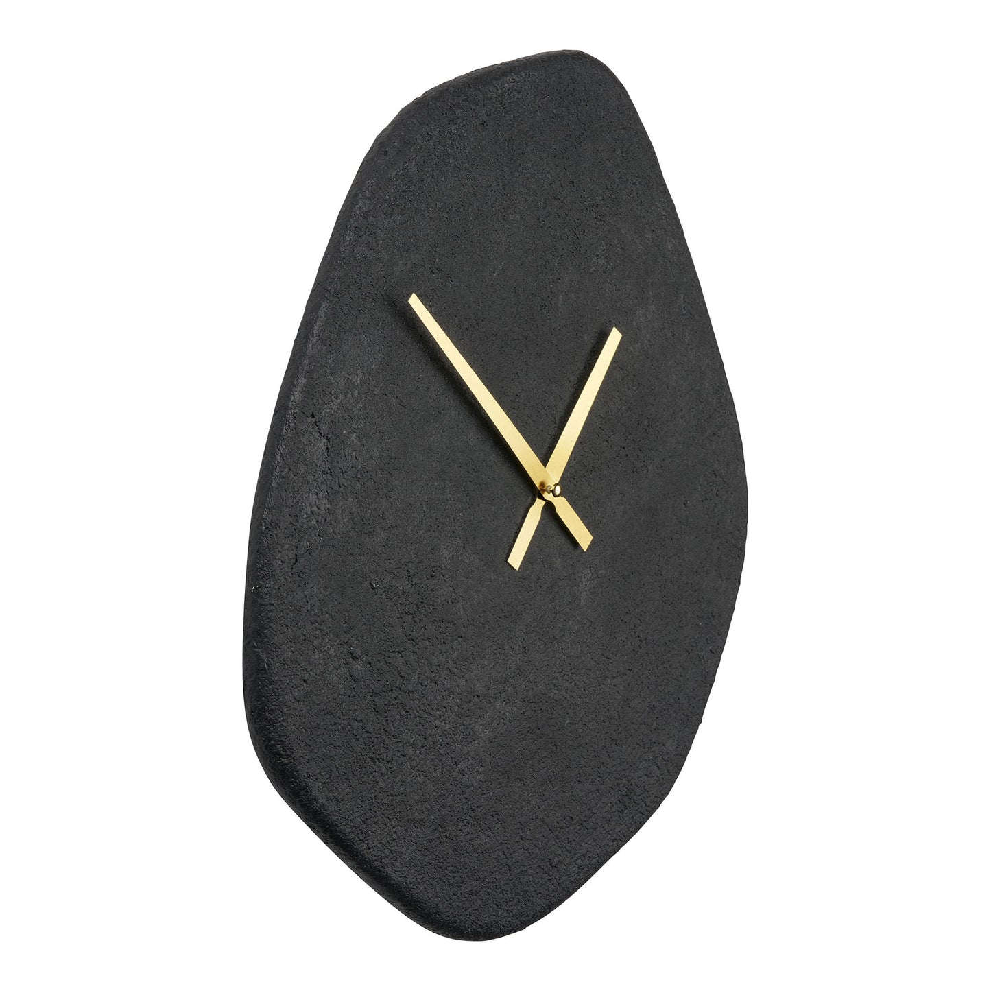 Vienna Vægur - Vægur, Organisk Form, Cement, Sort, Lydløs 38X45 Cm ⎮ 5713917036356 ⎮ 4361133