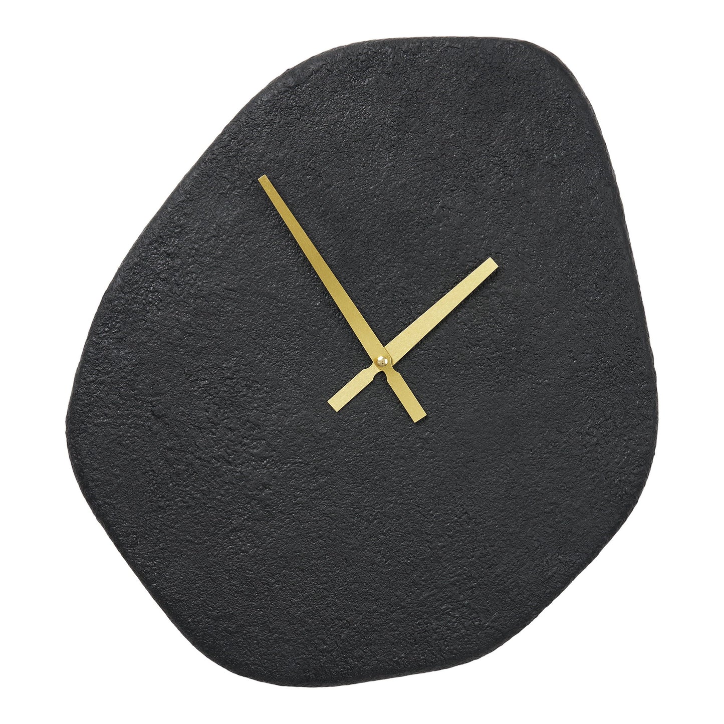 Vienna Vægur - Vægur, Organisk Form, Cement, Sort, Lydløs 38X45 Cm ⎮ 5713917036356 ⎮ 4361133