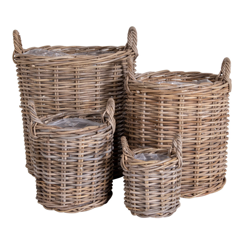 Caor Kurve - Kurve, Kubu Rattan, Natur Sæt Af 4 ⎮ 5713917006212 ⎮ 4401070