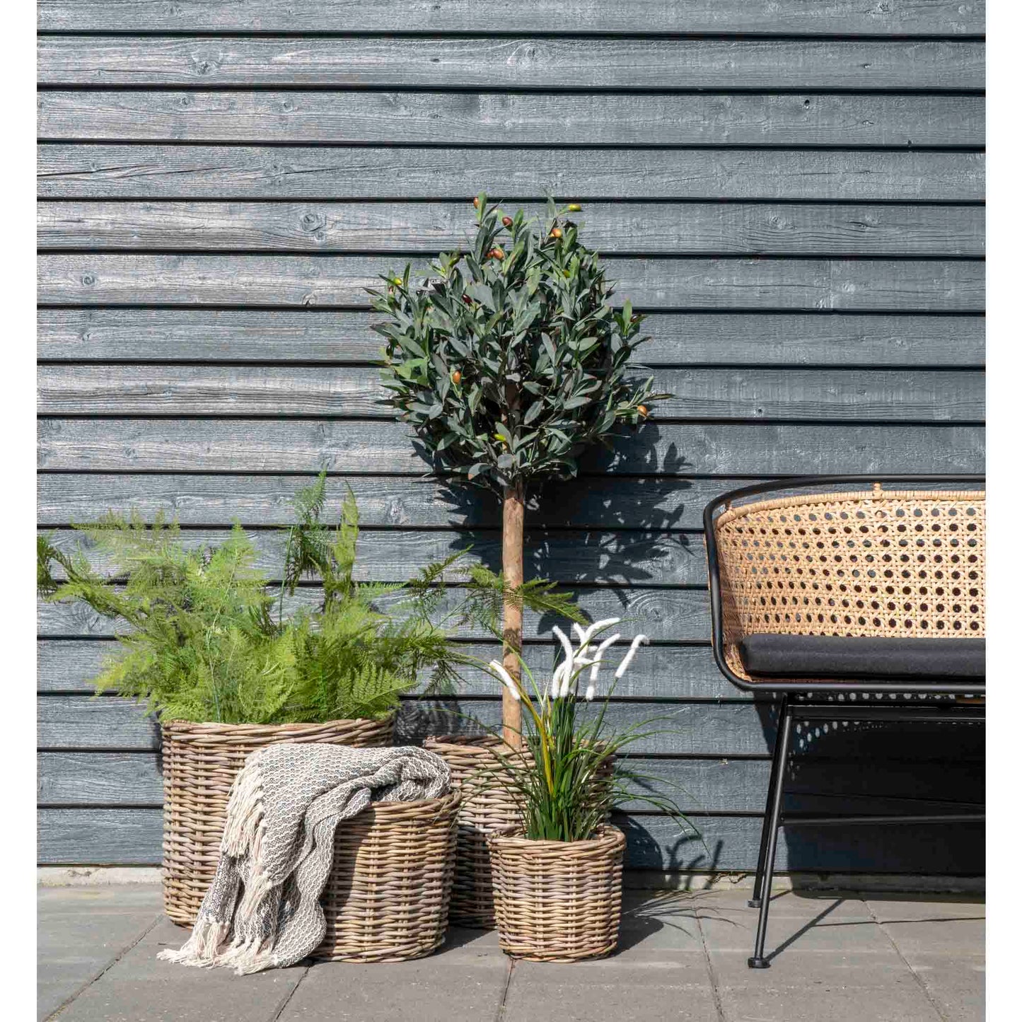 Bogor Kurve - Kurve, Kubu Rattan, Natur Sæt Af 4 ⎮ 5713917009411 ⎮ 4401120