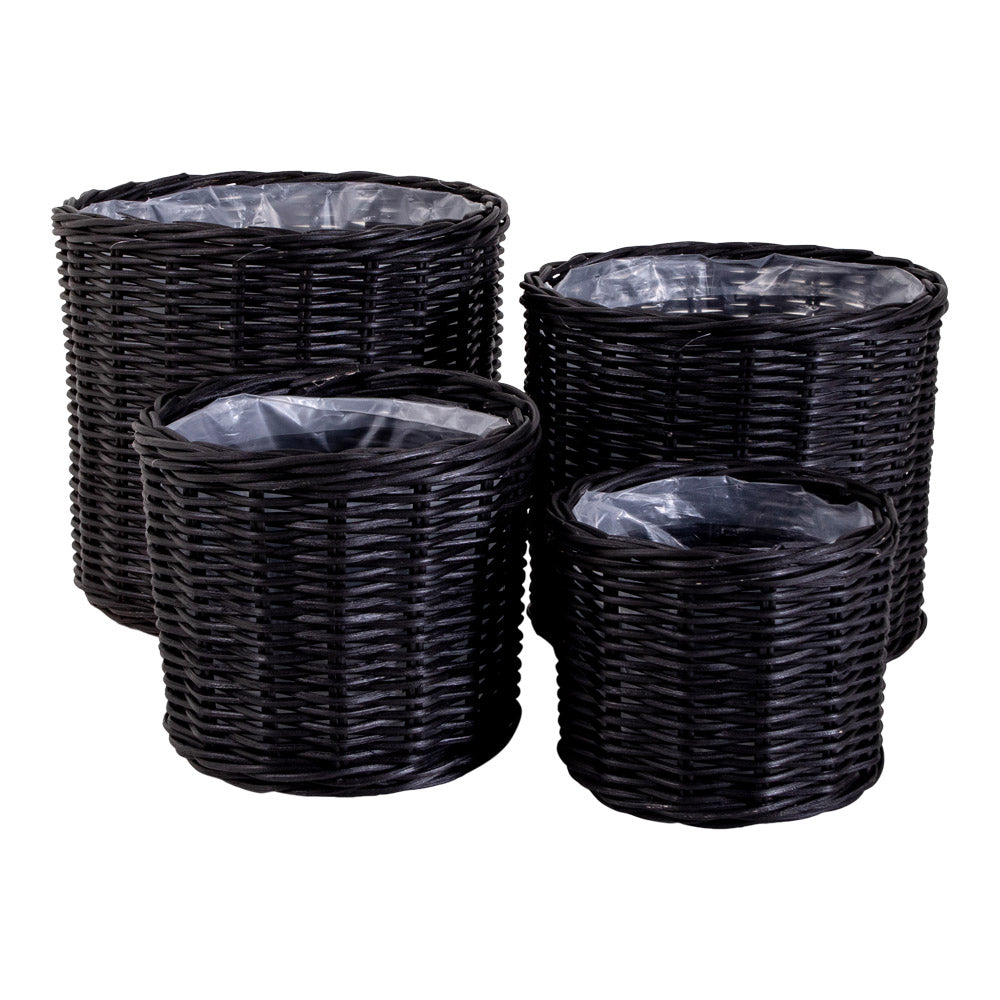 Bogor Kurve - Kurve, Kubu Rattan, Sort Sæt Af 4 ⎮ 5713917009428 ⎮ 4401121
