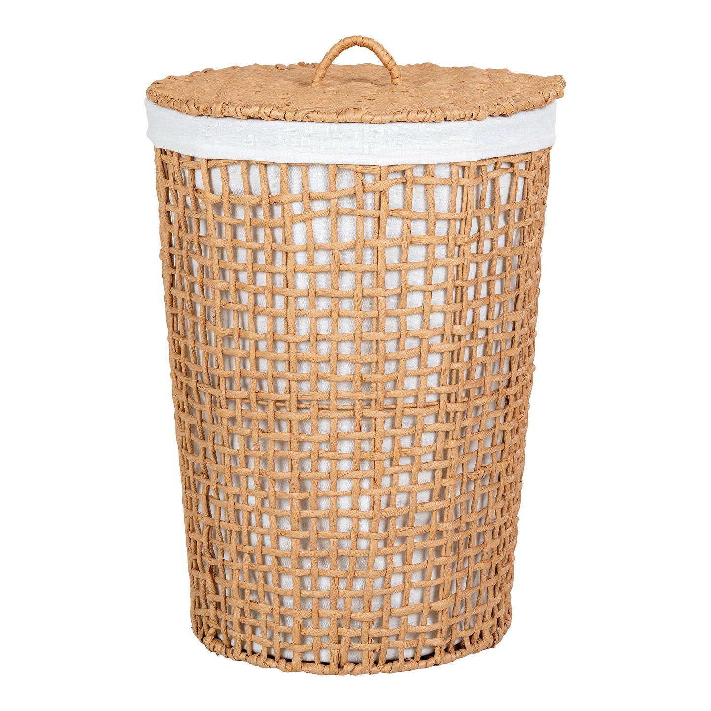 Pomal Vasketøjskurv - Vasketøjskurv, Papir, Natur/Hvid, Ø42X56 Cm ⎮ 5713917027187 ⎮ 4401548