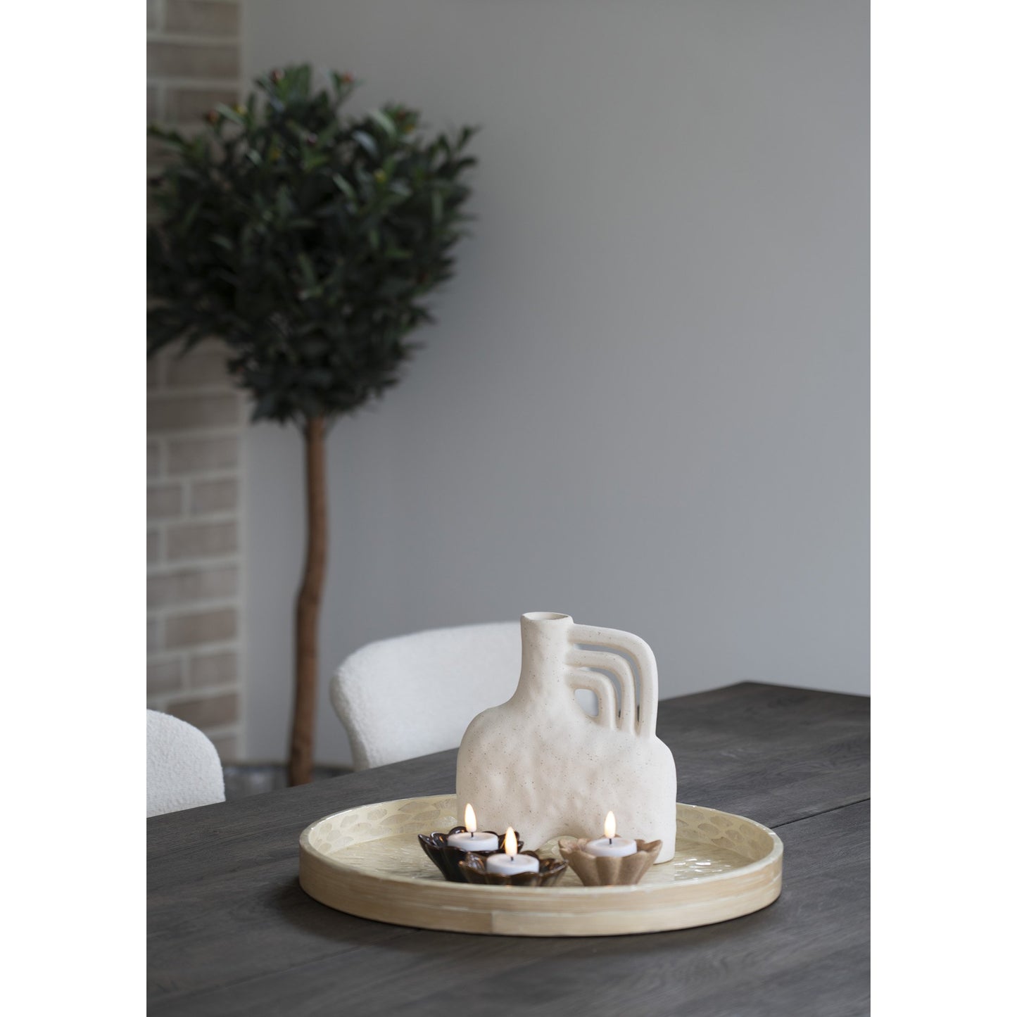 Bakke - Bakke, Bambus/Capiz, Beige 40X40X3,5 Cm ⎮ 5713917029211 ⎮ 4401554
