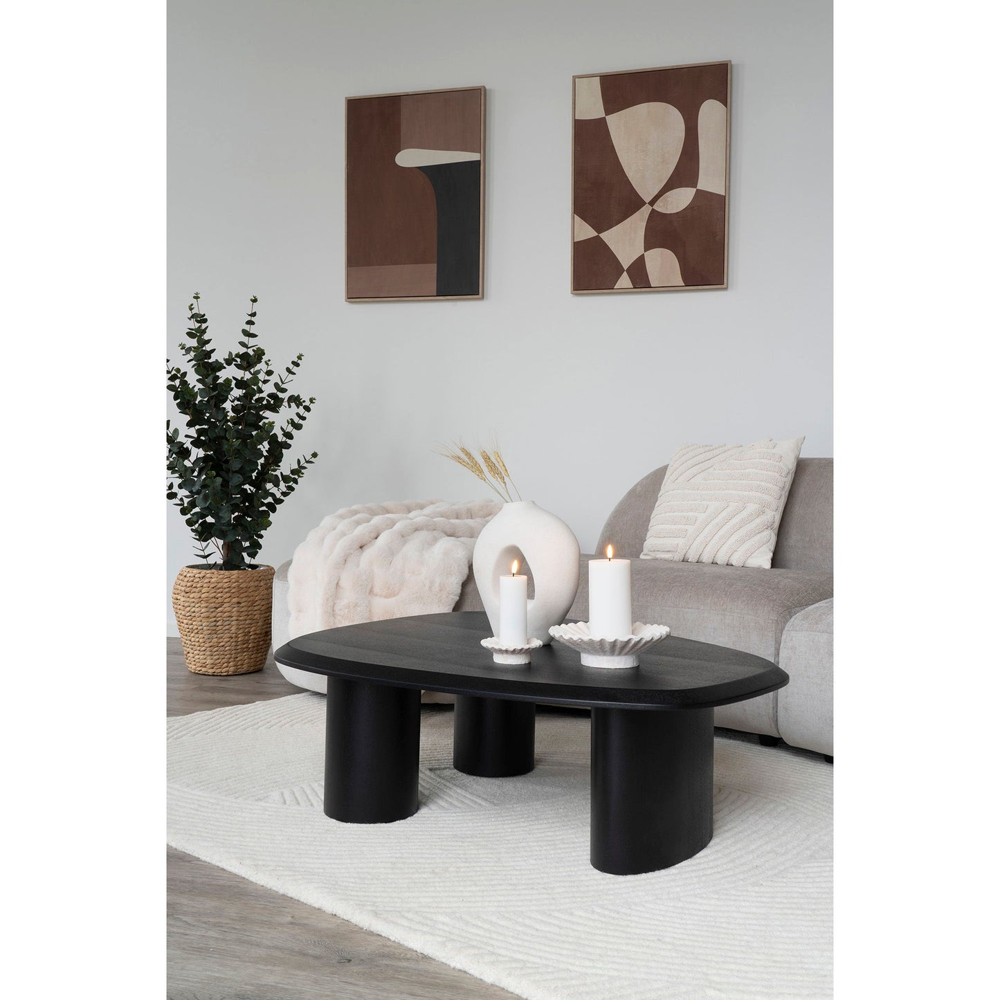 Denia Kurv - Kurv, Vandhyacint, Natur Ø34,5X34,5 Cm ⎮ 5713917032990 ⎮ 4401566