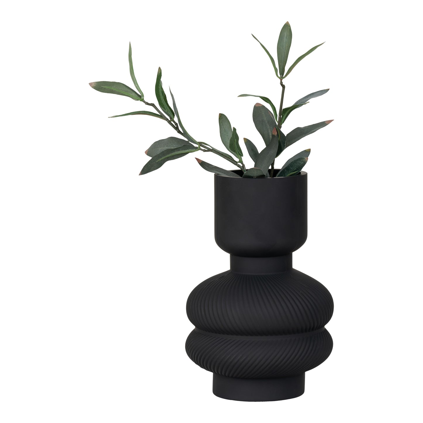 Vase - Vase, Glas, Sort, Ø15X22 Cm ⎮ 5713917019724 ⎮ 4441315