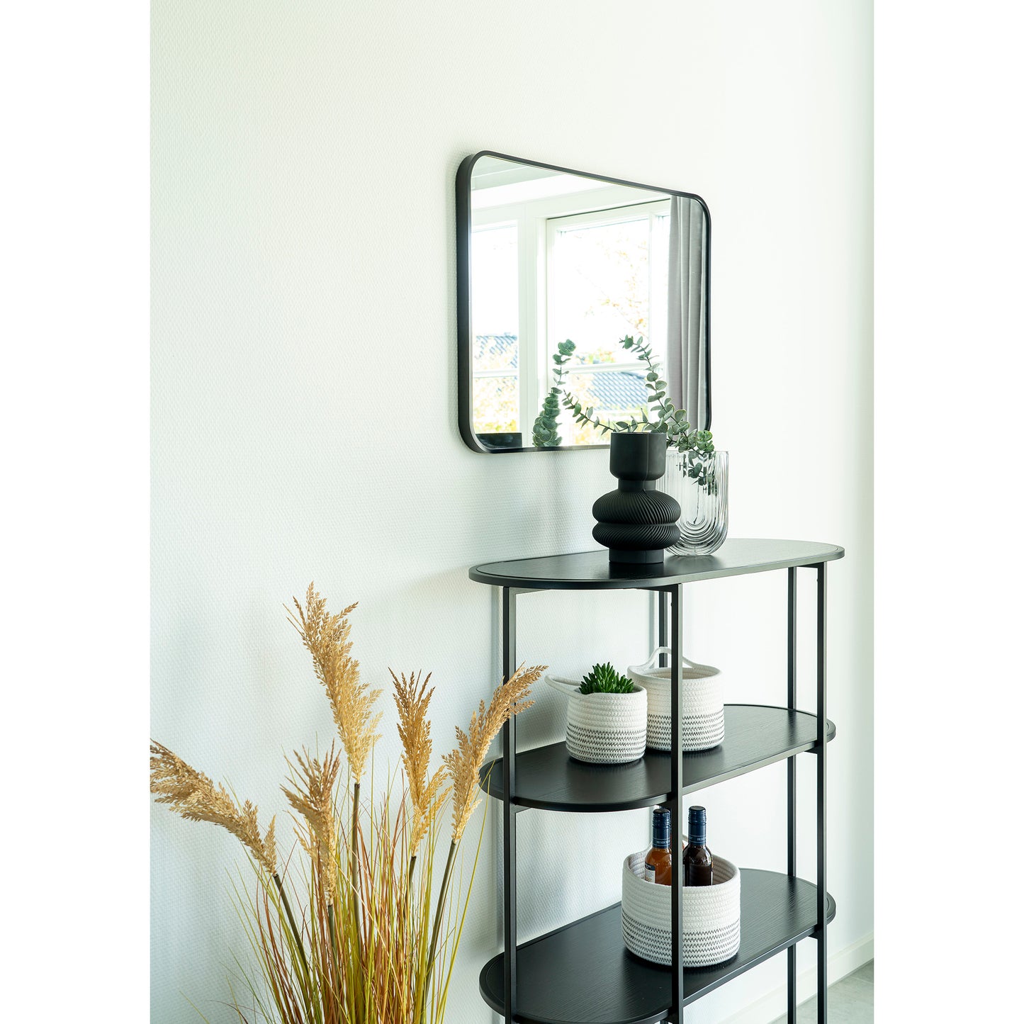 Vase - Vase, Glas, Sort, Ø15X22 Cm ⎮ 5713917019724 ⎮ 4441315