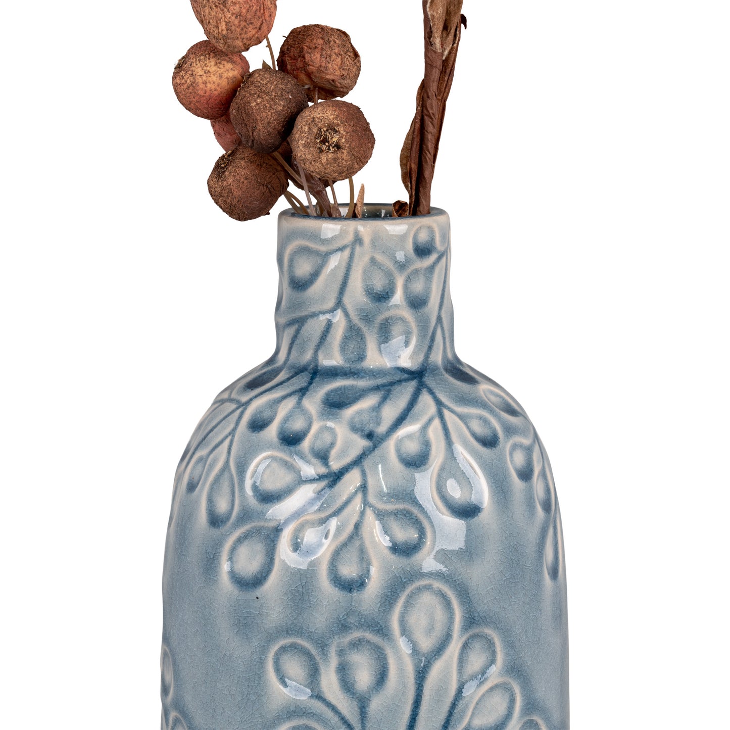 Vase - Vase, Keramik, Blå, Ø12X26 Cm ⎮ 5713917022052 ⎮ 4441759