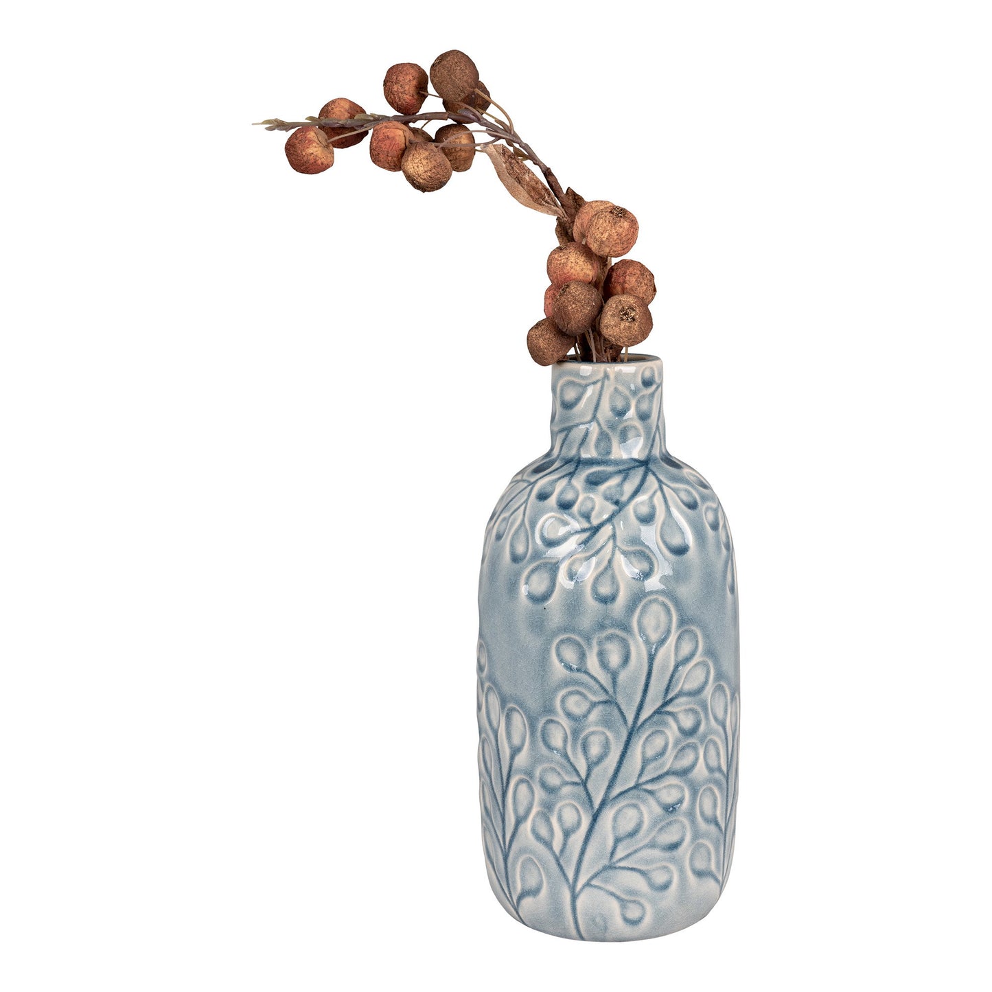 Vase - Vase, Keramik, Blå Ø12X26 Cm ⎮ 5713917022052 ⎮ 4441759