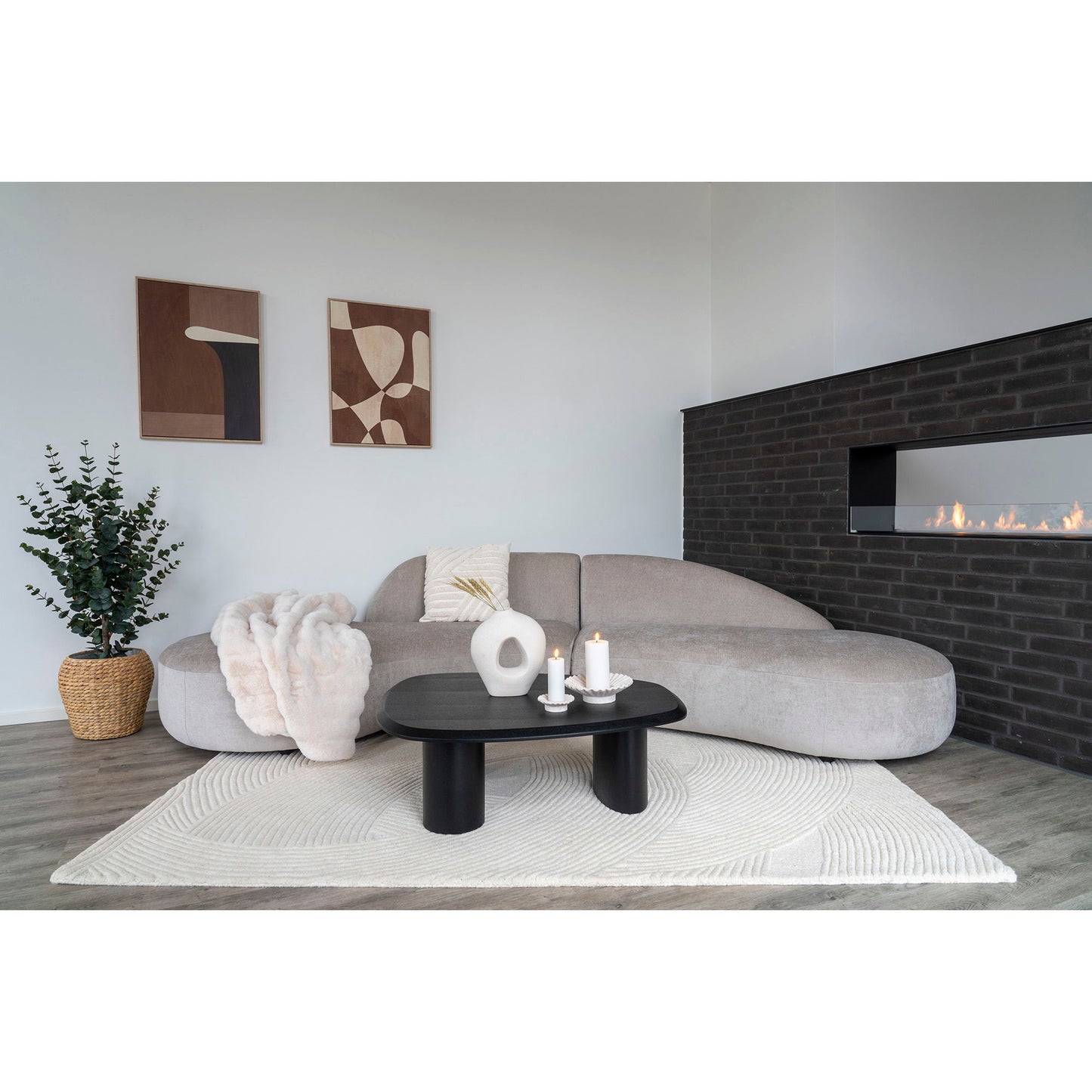 Vase - Vase, Keramik, Hvid 24X10,5X27,8 Cm ⎮ 5713917032075 ⎮ 4441774