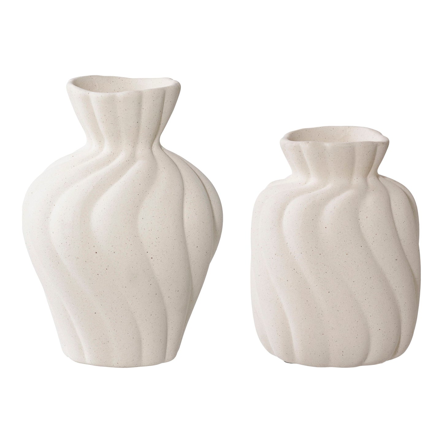 Vase - Vase, Keramik, Hvid, Sæt Af 2 ⎮ 5713917032204 ⎮ 4441780