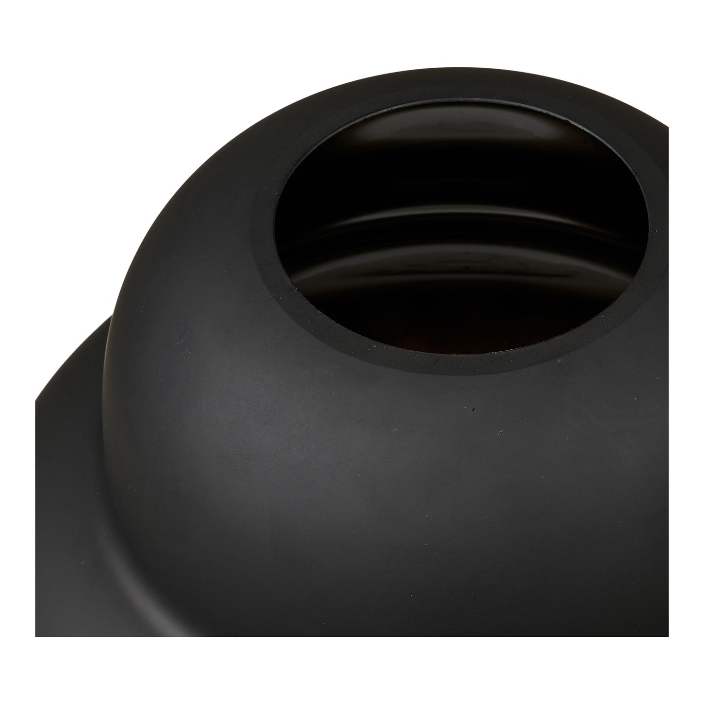 Vase - Vase, Mundblæst Glas, Sort Ø21X20 Cm ⎮ 5713917032983 ⎮ 4441789