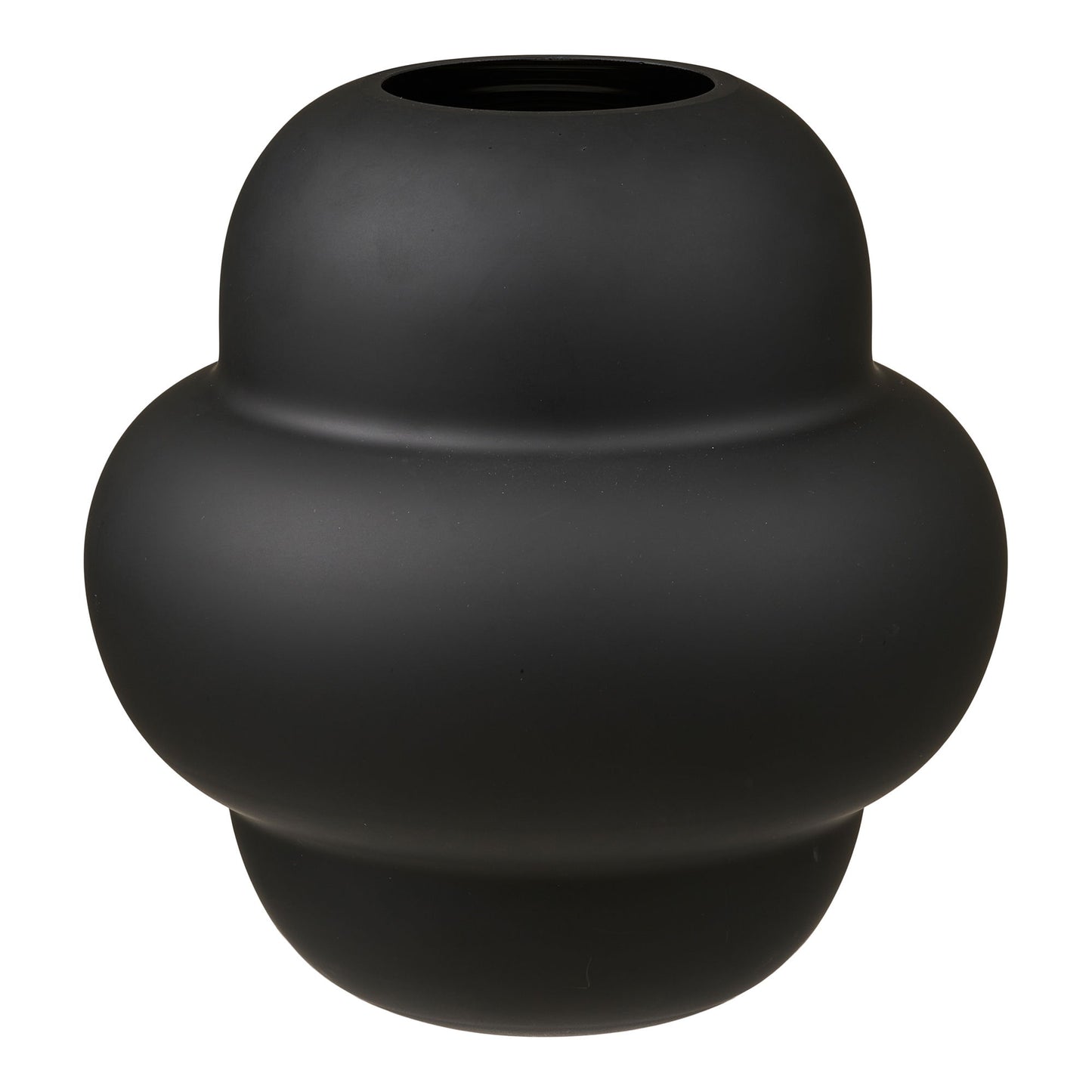 Vase - Vase, Mundblæst Glas, Sort Ø21X20 Cm ⎮ 5713917032983 ⎮ 4441789