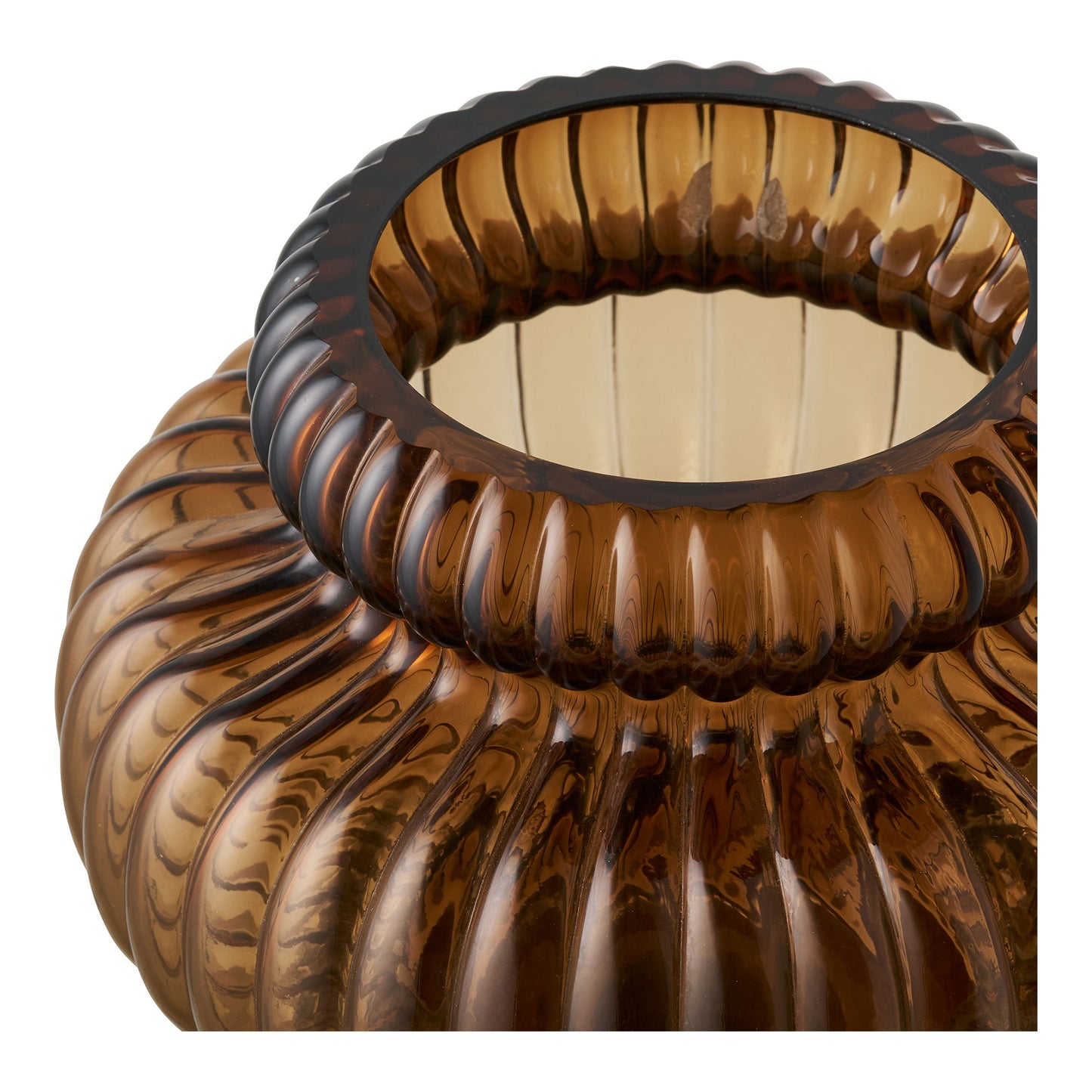 Vase - Vase, Mundblæst Glas, Smoked Brun Ø20X16 Cm ⎮ 5713917035939 ⎮ 4441791