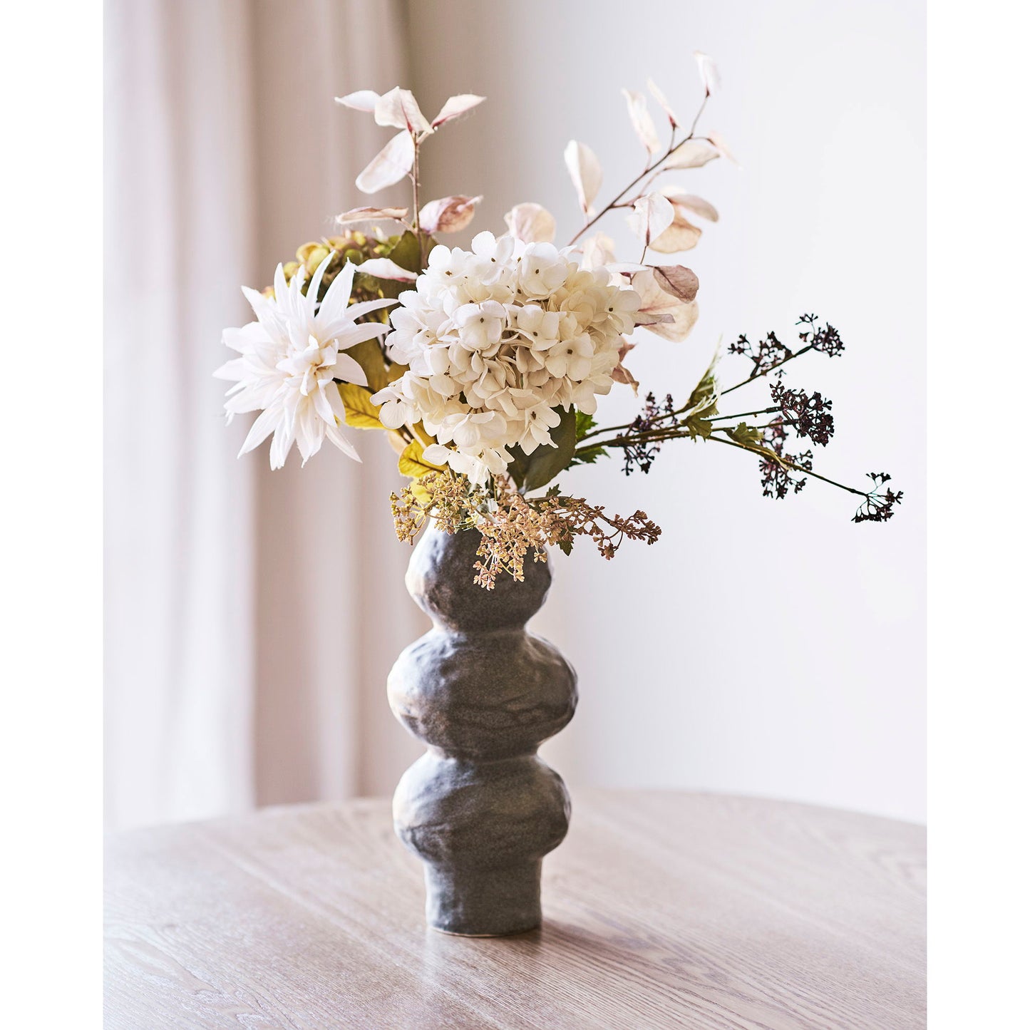 Vase - Vase, Keramik, Mørkegrå Ø14,5X33,5 Cm ⎮ 5713917036042 ⎮ 4441802