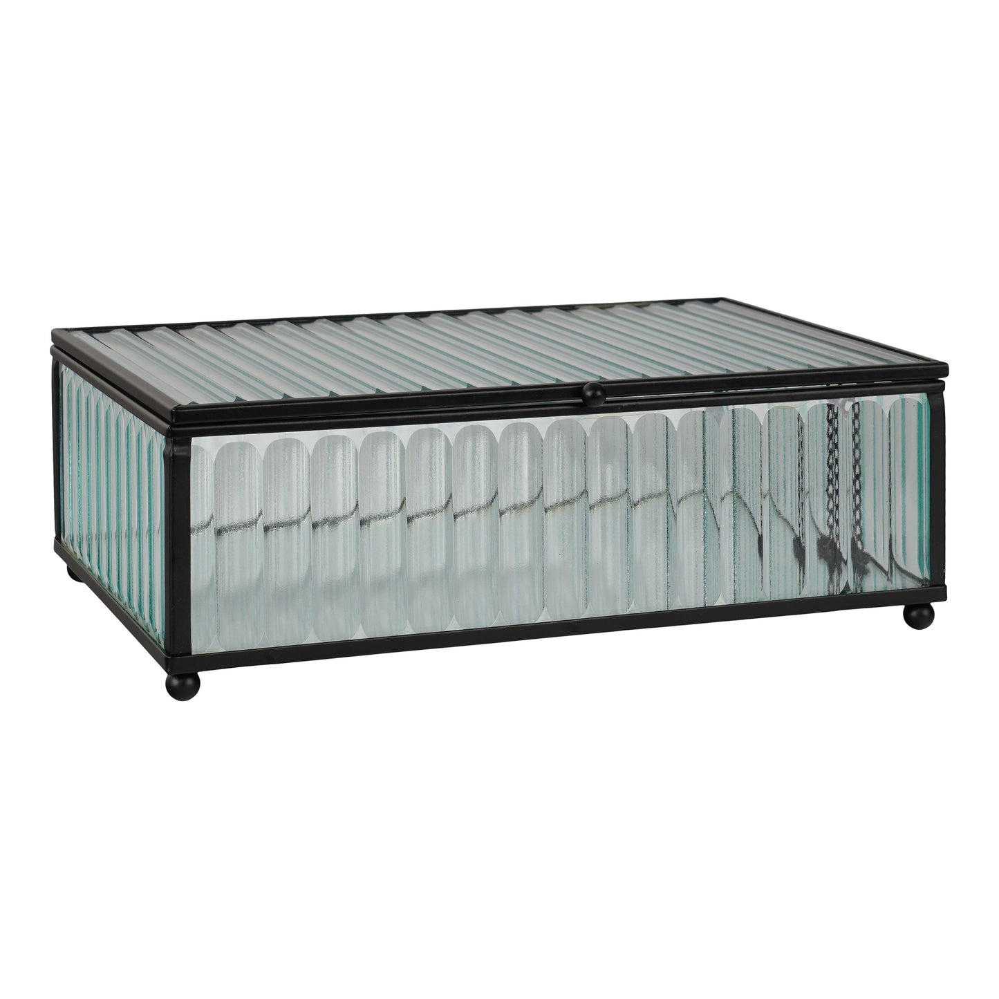 Santorini Boks - Boks, Glas/Metal, Sort, 20X13X7 Cm ⎮ 5713917020423 ⎮ 4442055