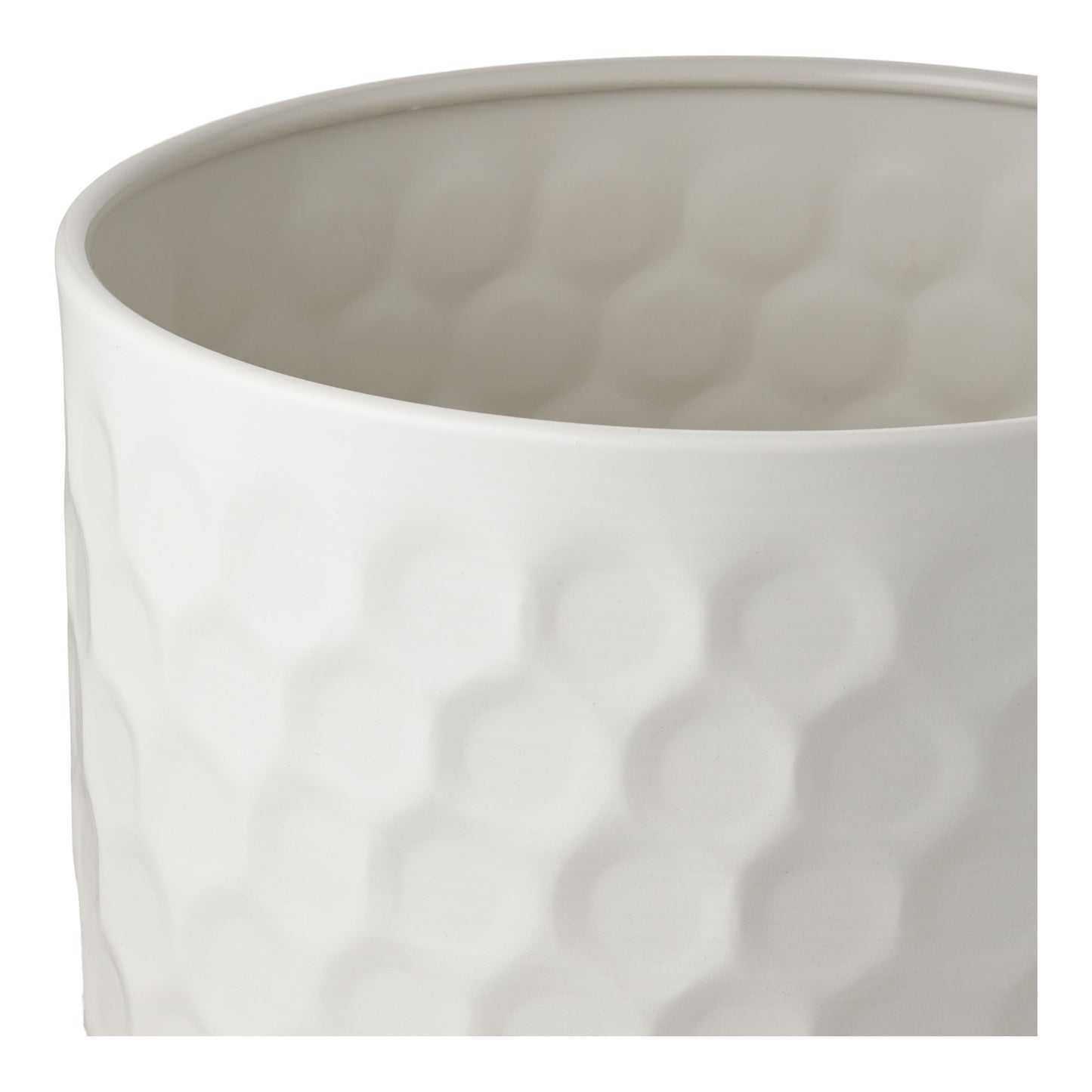 Urtepotte - Urtepotte, Stål, Hvid Ø24,5X21 Cm ⎮ 5713917035717 ⎮ 4451300