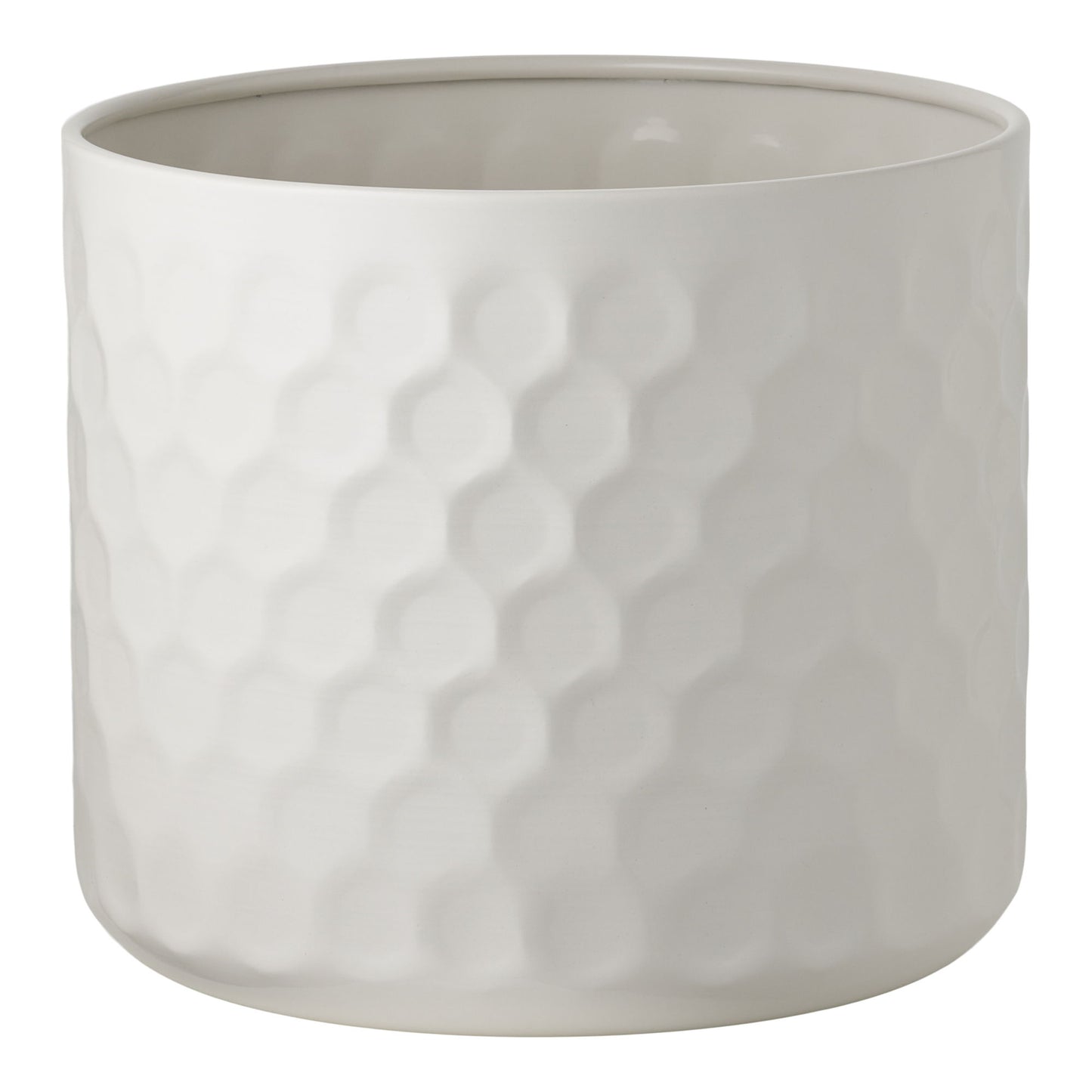 Urtepotte - Urtepotte, Stål, Hvid Ø24,5X21 Cm ⎮ 5713917035717 ⎮ 4451300