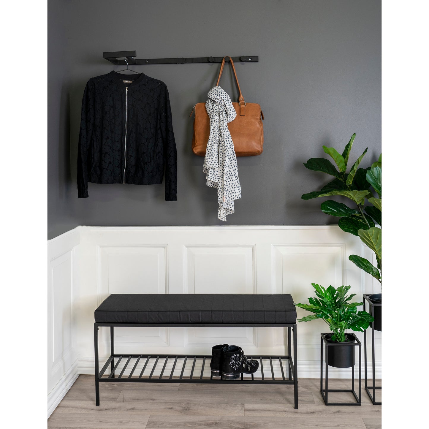 Trento Tøjstativ - Tøjstativ, Metal, Sort 3X30X82 Cm ⎮ 5713917005277 ⎮ 4494090