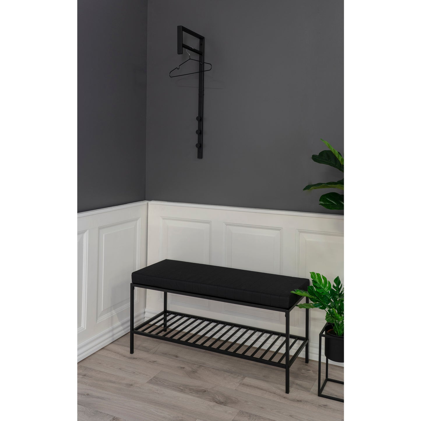 Trento Tøjstativ - Tøjstativ, Metal, Sort 3X30X82 Cm ⎮ 5713917005277 ⎮ 4494090