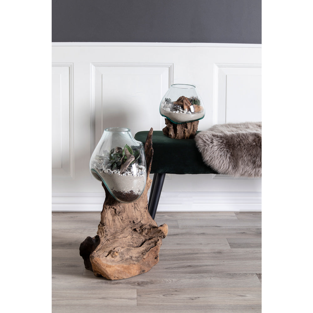 San Marino Waterdrop - Waterdrop, Teak/Glas, Natur H:50 Cm ⎮ 5713917009558 ⎮ 4501052