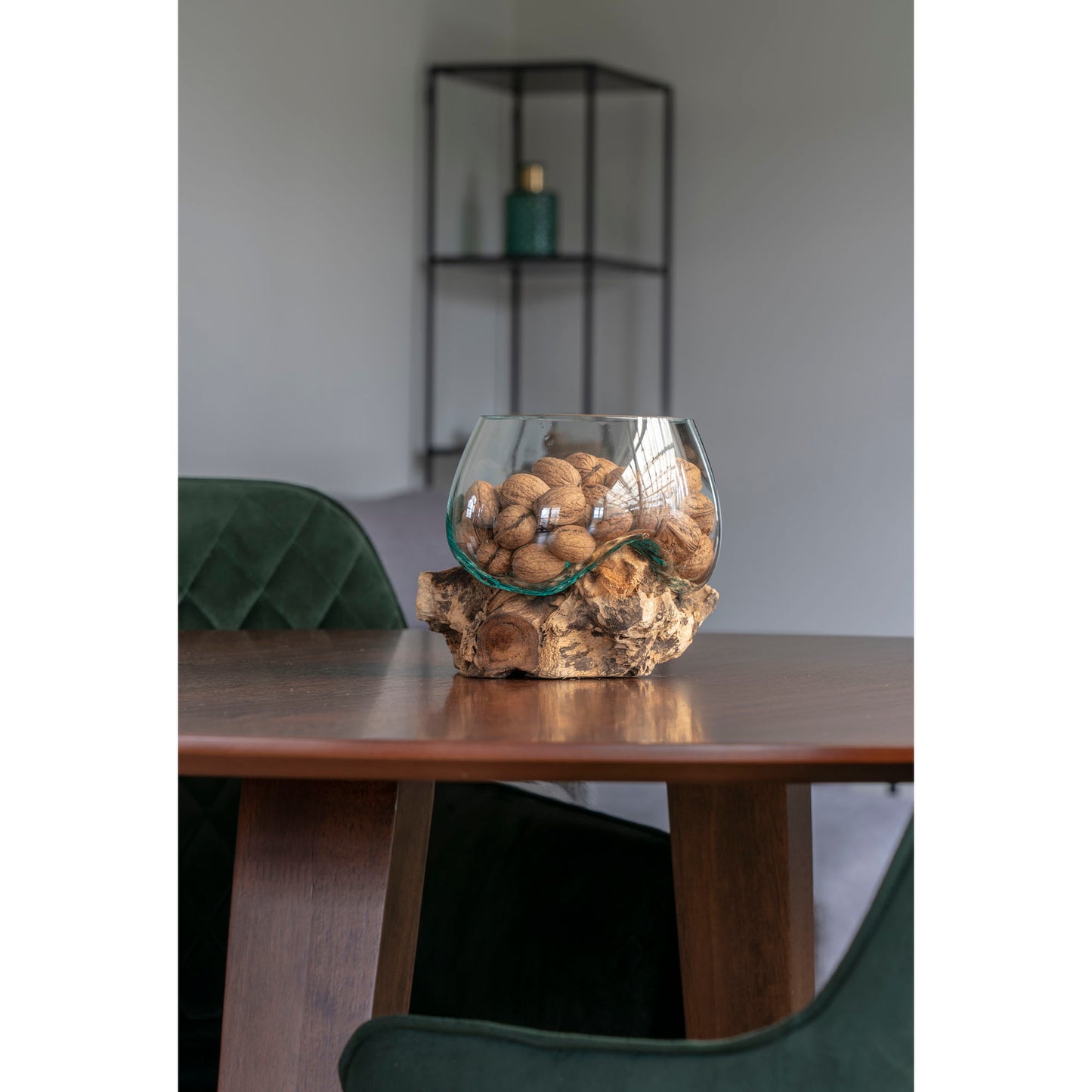 San Marino Waterdrop - Waterdrop, Teak/Glas, Natur H:15 Cm ⎮ 5713917009855 ⎮ 4501055