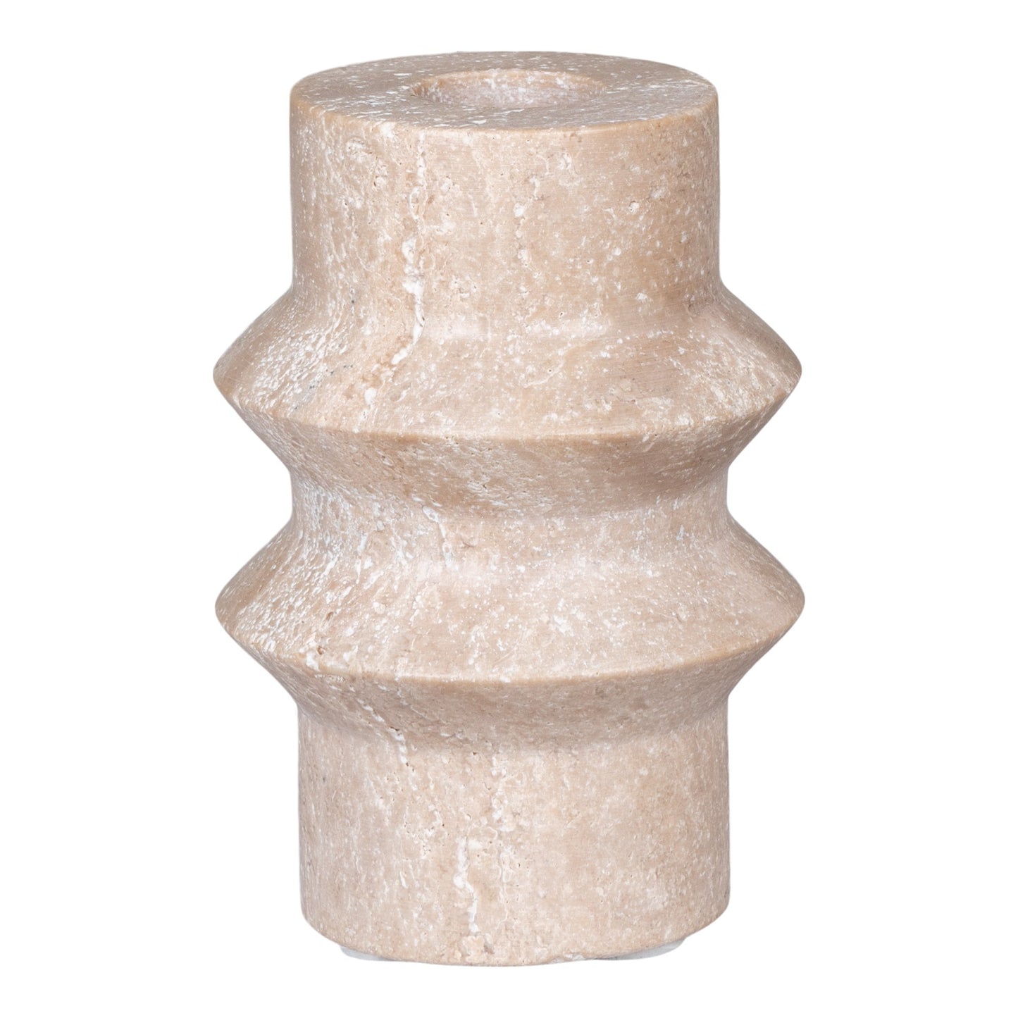 Lysestage - Lysestage, Travertin, Natur, Ø7X10 Cm ⎮ 5713917028535 ⎮ 4561048