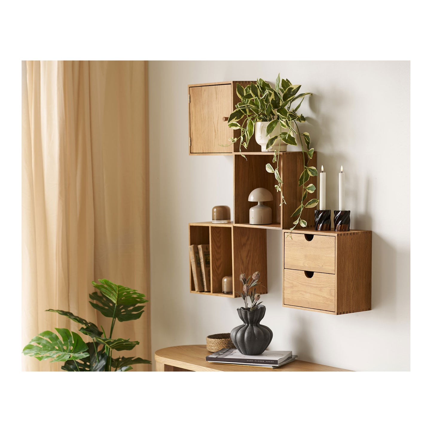 Lysestage - Lysestage, Glas, Smoked Brun Sæt Af 2 ⎮ 5713917035960 ⎮ 4561202