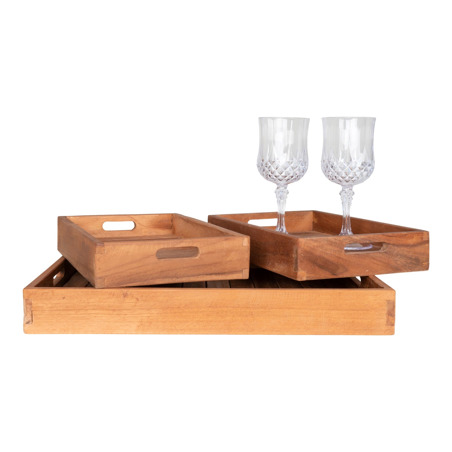 Faro Bakke, Sæt Af 3 - Bakke, Teak, Natur Sæt Af 3 ⎮ 5713917006267 ⎮ 4601020