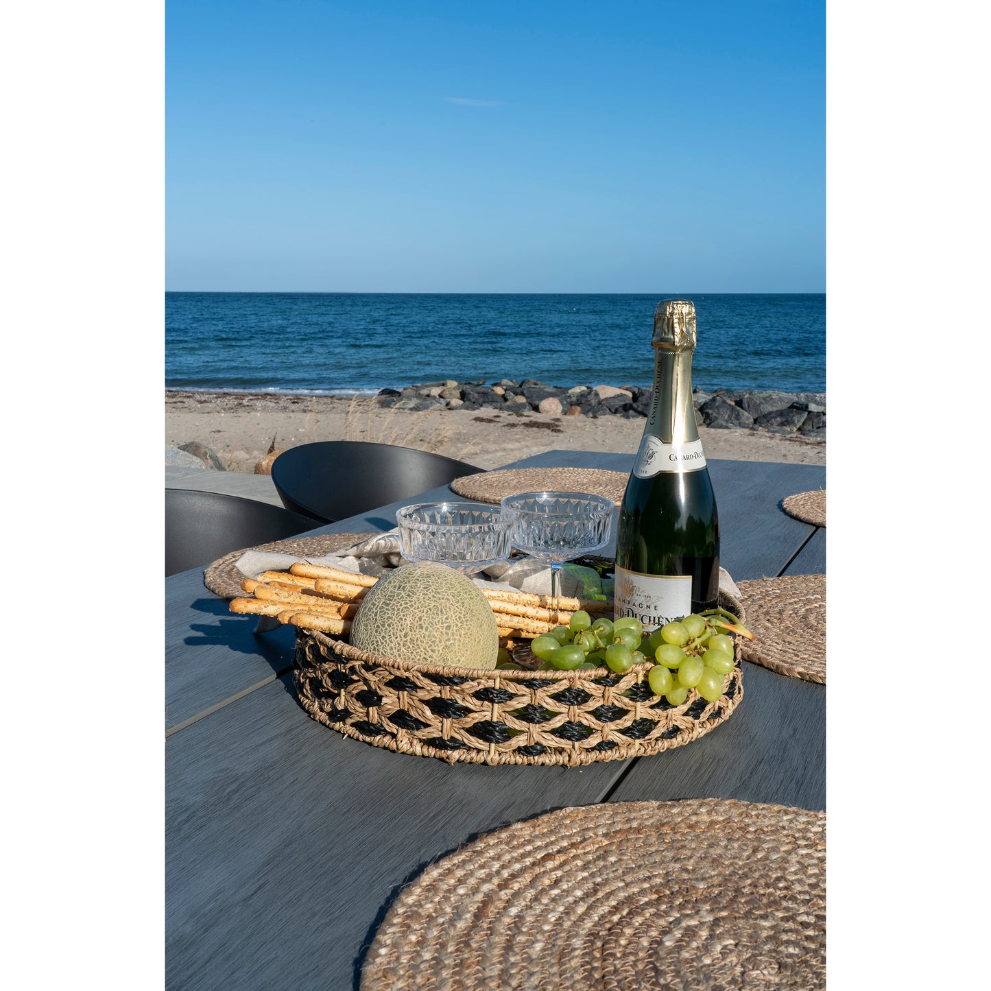 Nerja Bakke - Bakke, Søgræs, Sort/Natur Ø38 Cm ⎮ 5713917022434 ⎮ 4601035
