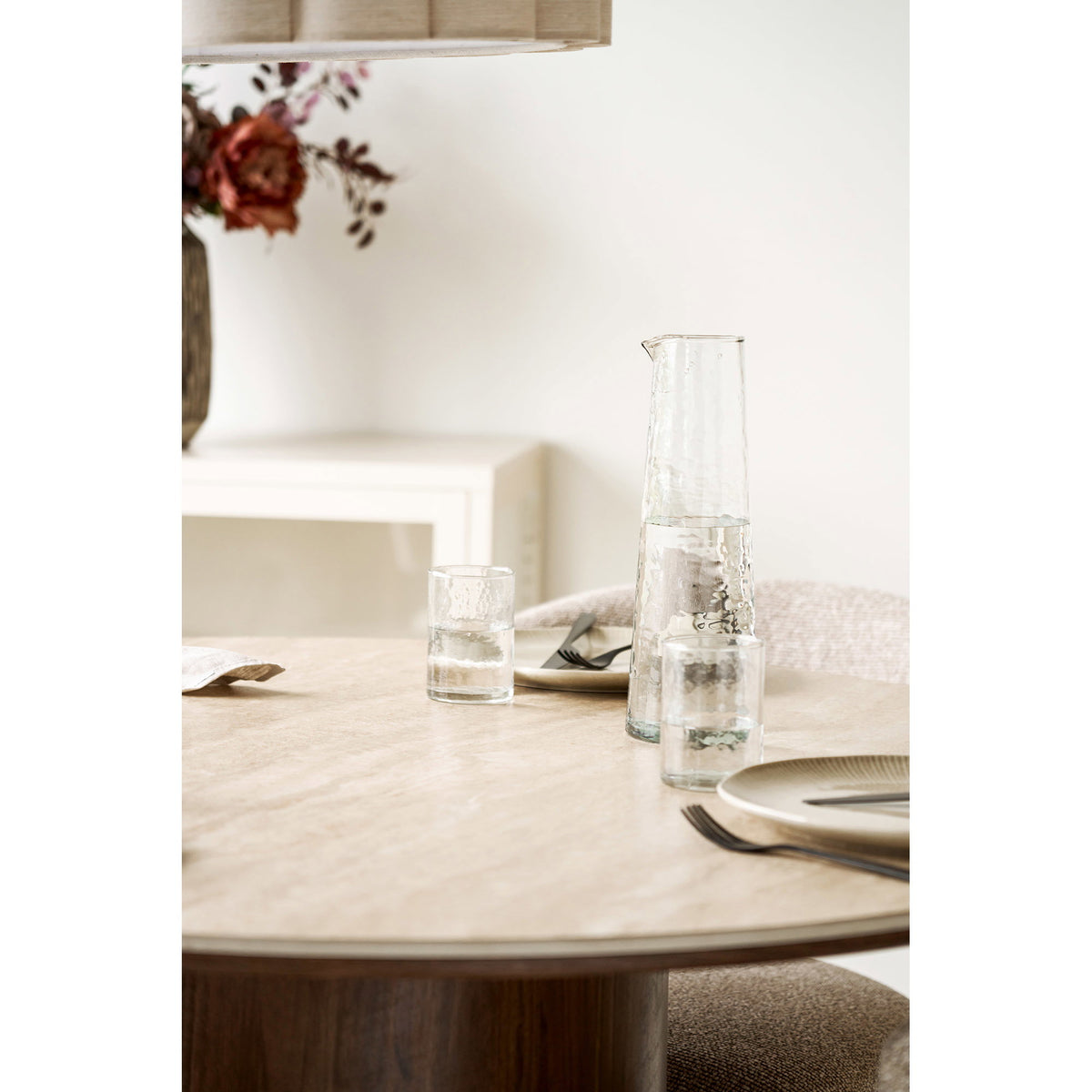 Nalanda Hamret Karaffel - Hamret Karaffel, Klar Ø10X30,5 Cm, 1250 Ml ⎮ 5713917045365 ⎮ 4740001