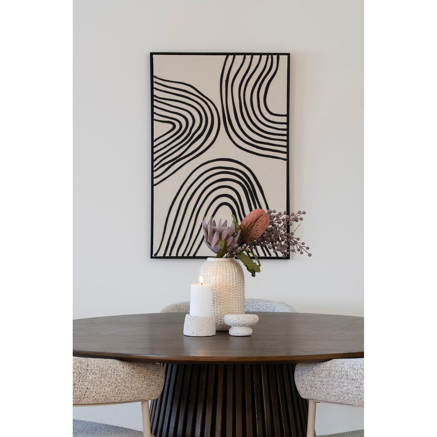 Lipari Lærredsprint - Lærredsprint, Canvas, Sort/Beige, No.2 60X90 Cm ⎮ 5713917028078 ⎮ 4981051