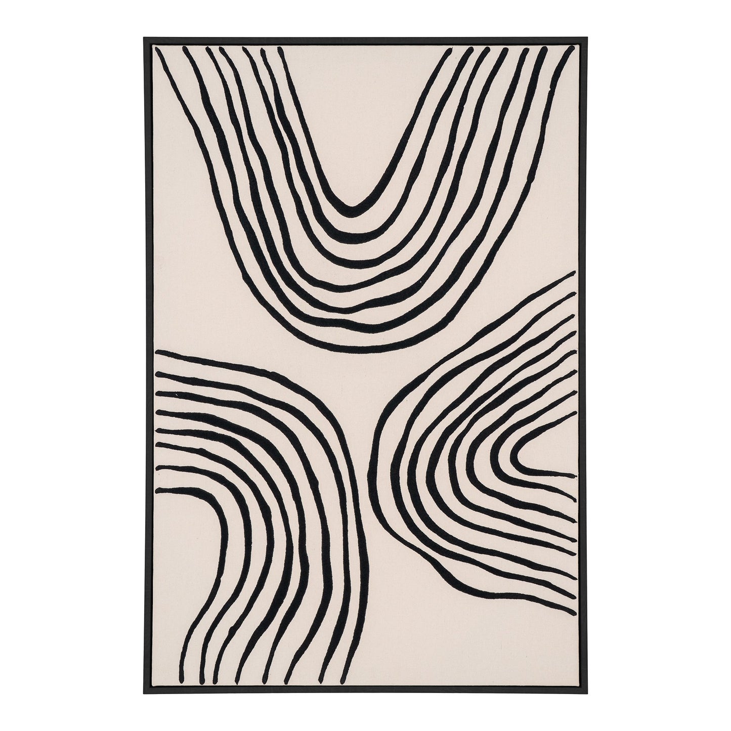 Lipari Lærredsprint - Lærredsprint, Canvas, Sort/Beige, No.2 60X90 Cm ⎮ 5713917028078 ⎮ 4981051