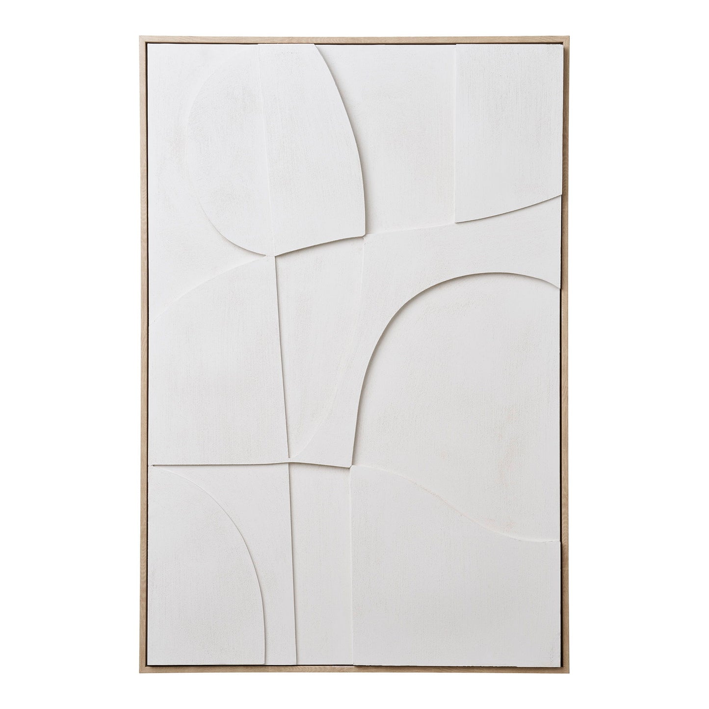 Madeline Relief Vægdekoration - Relief Vægdekoration, Canvas, Hvid, No.1 60X90 Cm ⎮ 5713917031344 ⎮ 4981057