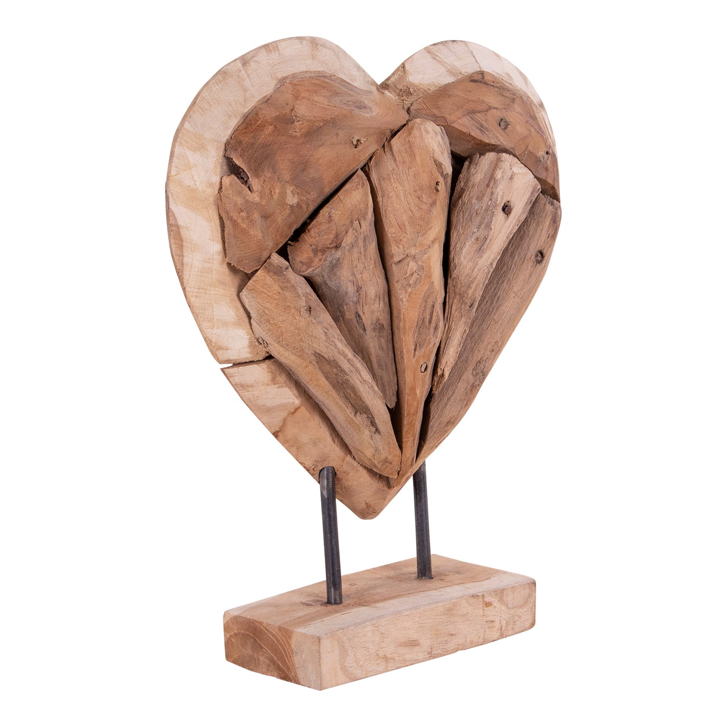 Almada Hjerte - Dekorationshjerte, Teak, Natur H:30 Cm ⎮ 5713917004607 ⎮ 5291500