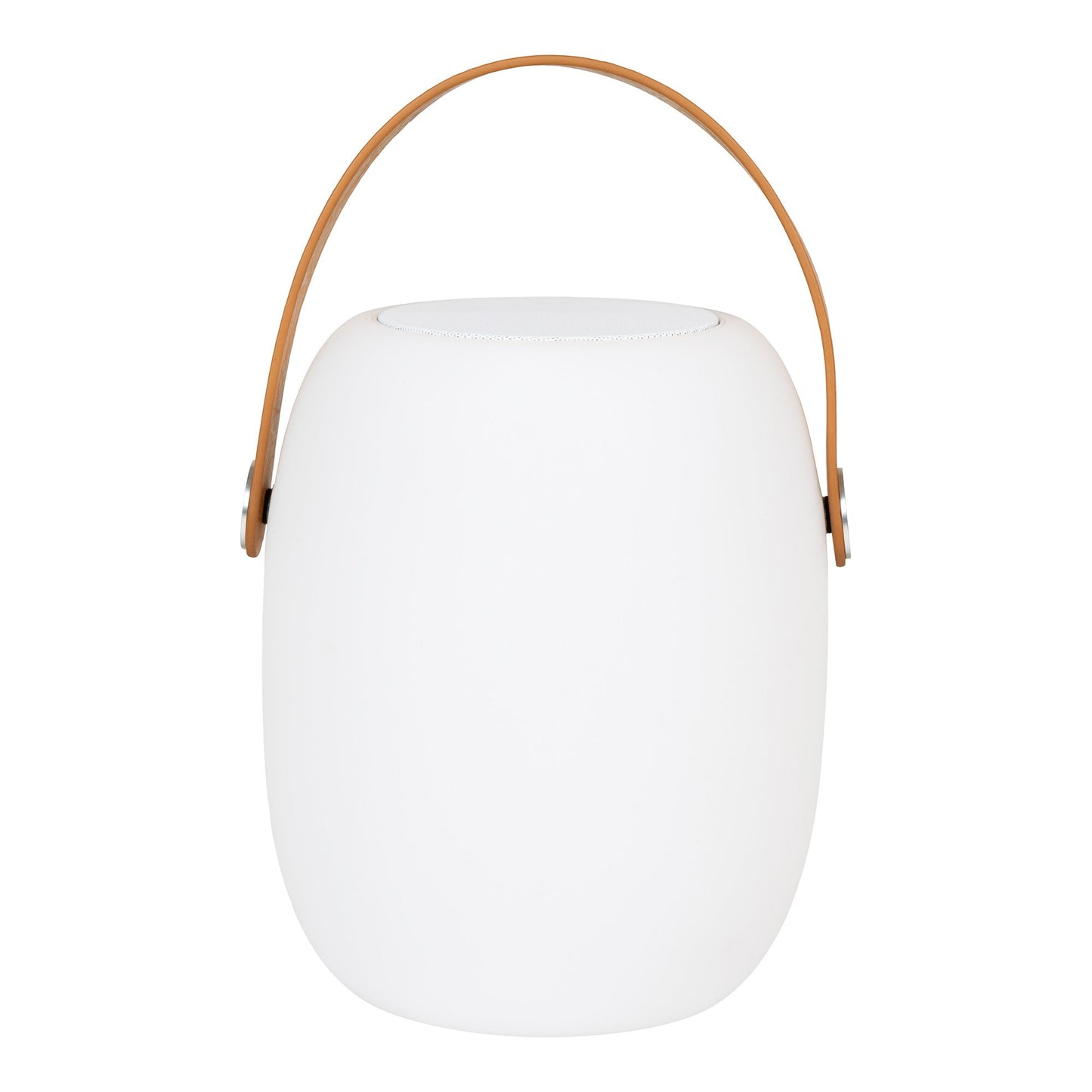 Cardiff Led Lampe - Lampe Med Læder Strop, Bluetooth Højtaler, Genopladelig, Hvid ⎮ 5713917028399 ⎮ 6405180