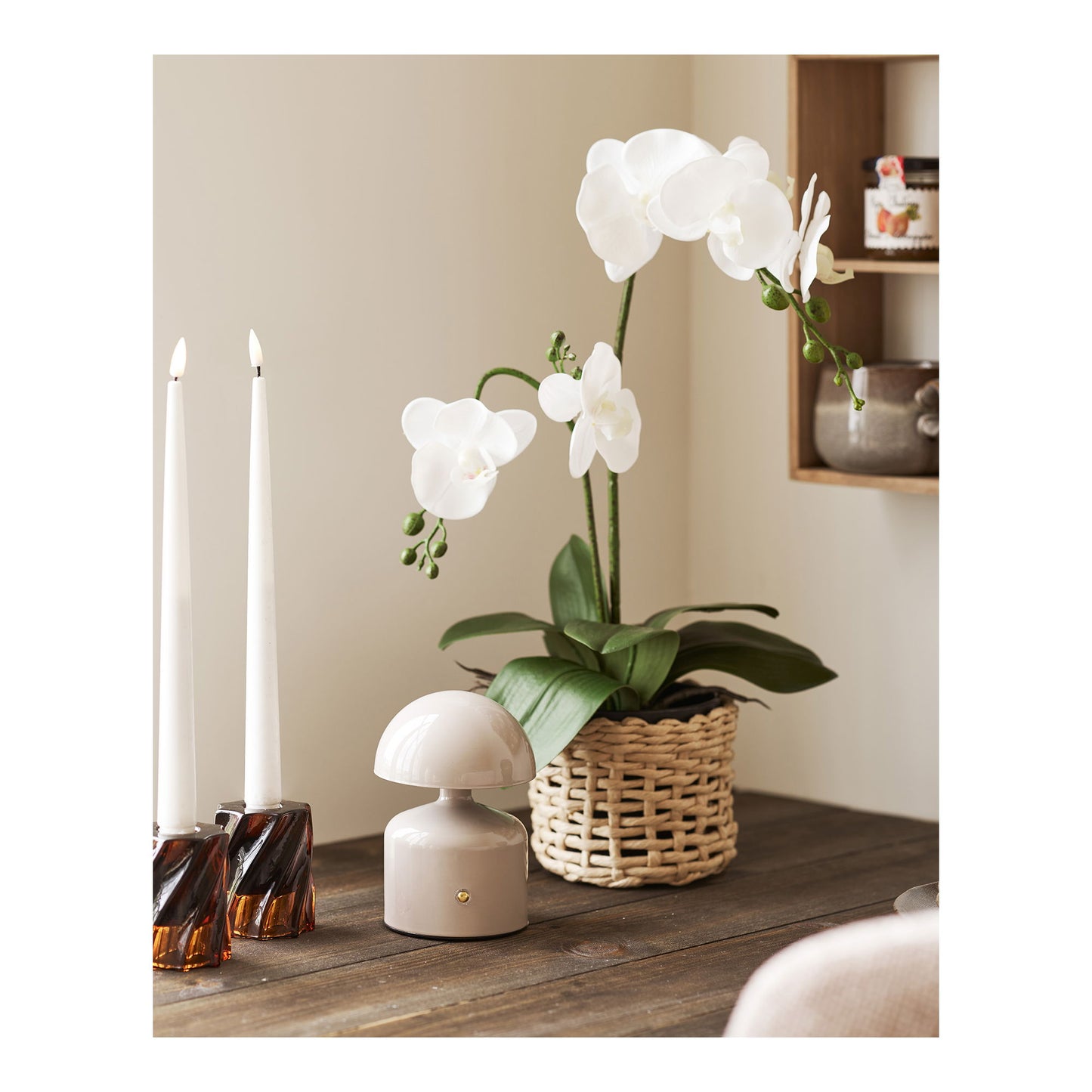 Aulla Bordlampe - Bordlampe, Metal/Plastik, Genopladelig, Grå ⎮ 5713917038497 ⎮ 6405250