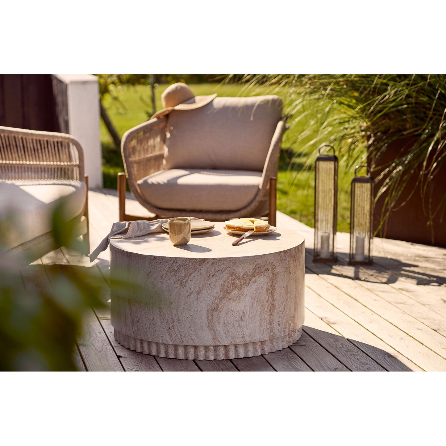 Herslev Lanterne - Lanterne, Glas/Metal, Antik Messing Look 12X12X49 Cm ⎮ 5713917041725 ⎮ 6409124