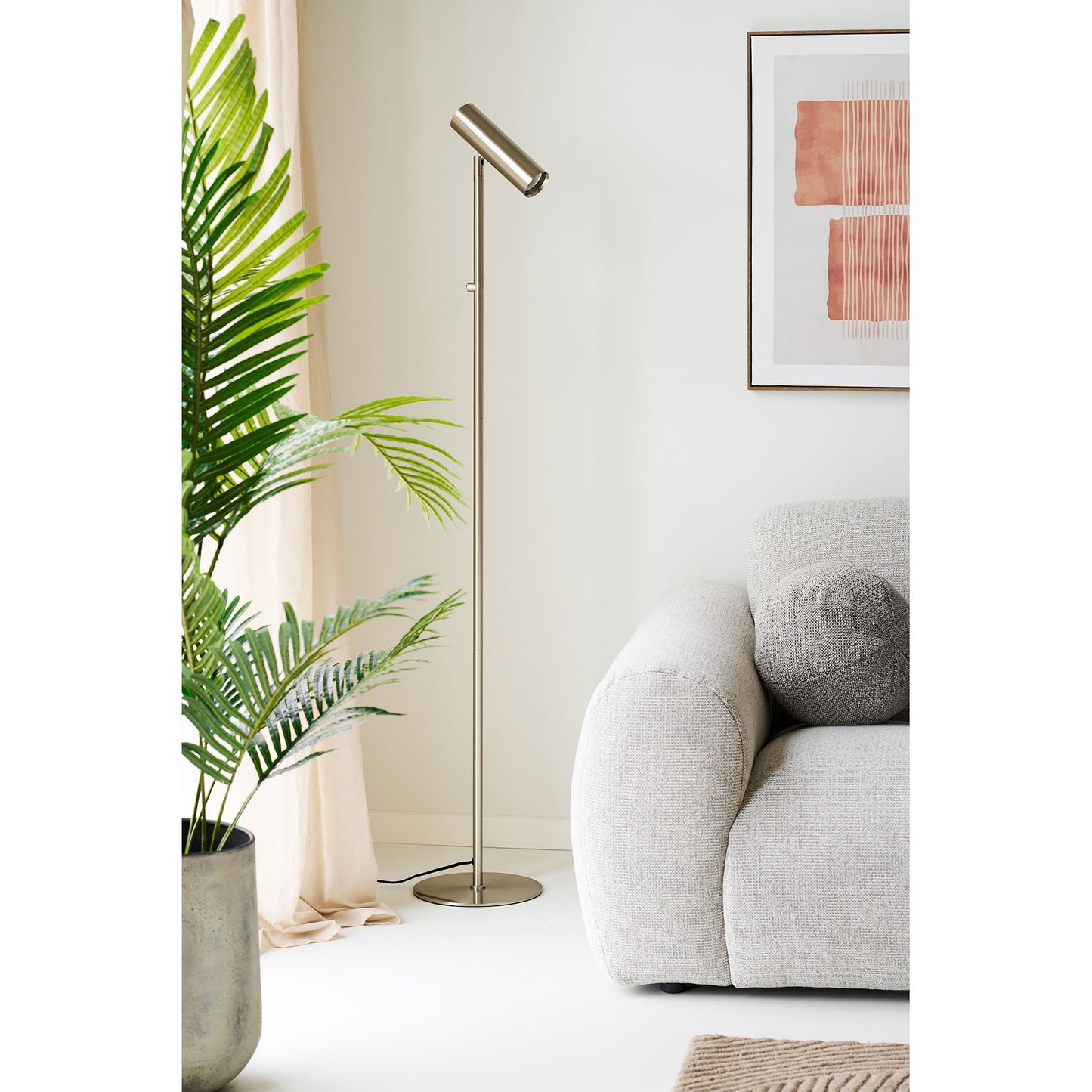 Paris Gulvlampe - Gulvlampe, Metal, Sølv ⎮ 5713917041800 ⎮ 6550002