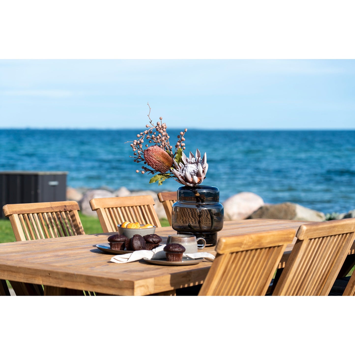 Volos Spisebord - Spisebord, Teak, Natur 100X240X75 Cm ⎮ 5713917027293 ⎮ 7001119