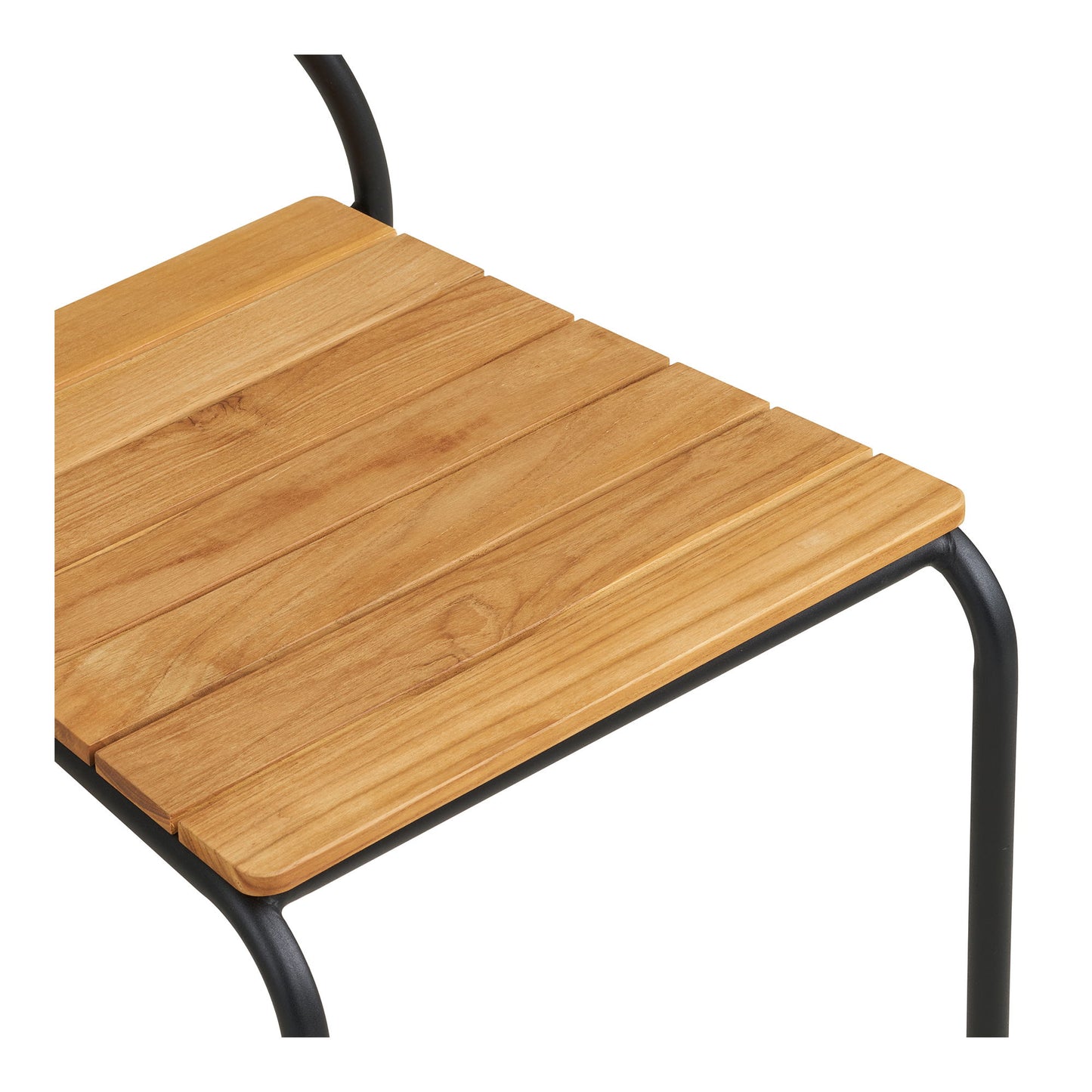Nashville Spisebordsstol - Spisebordsstol, Teak, Sort Reb, Sorte Ben ⎮ Sæt af 4 stk. ⎮ 5713917034352 ⎮ 7001180