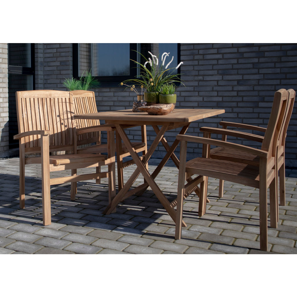 Oviedo Spisebord - Spisebord, Teak, Natur120X80X75 Cm ⎮ 5713917007714 ⎮ 7501060
