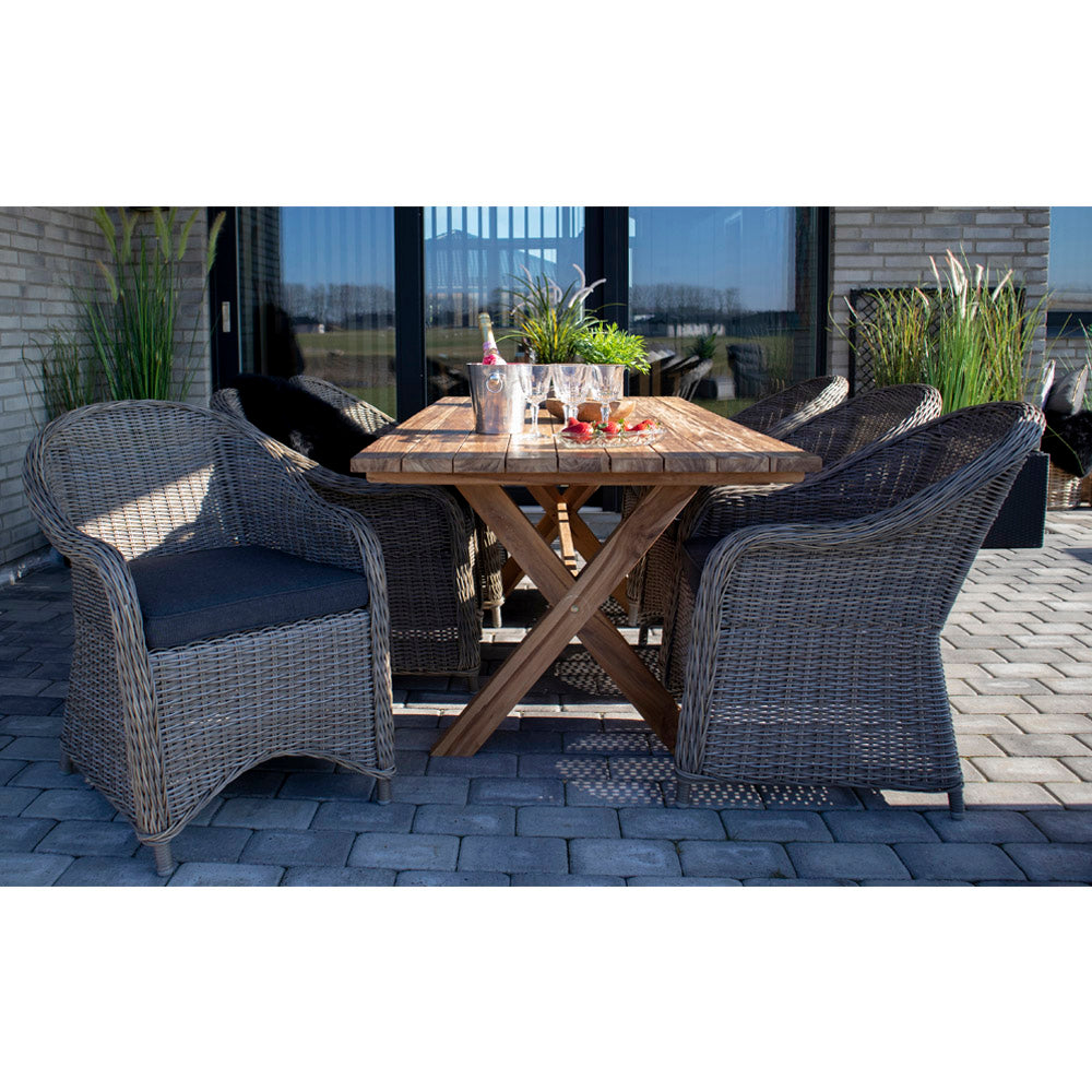 Murcia Spisebord - Spisebord, Teak, Natur 200X90X75 Cm ⎮ 5713917009459 ⎮ 7501090