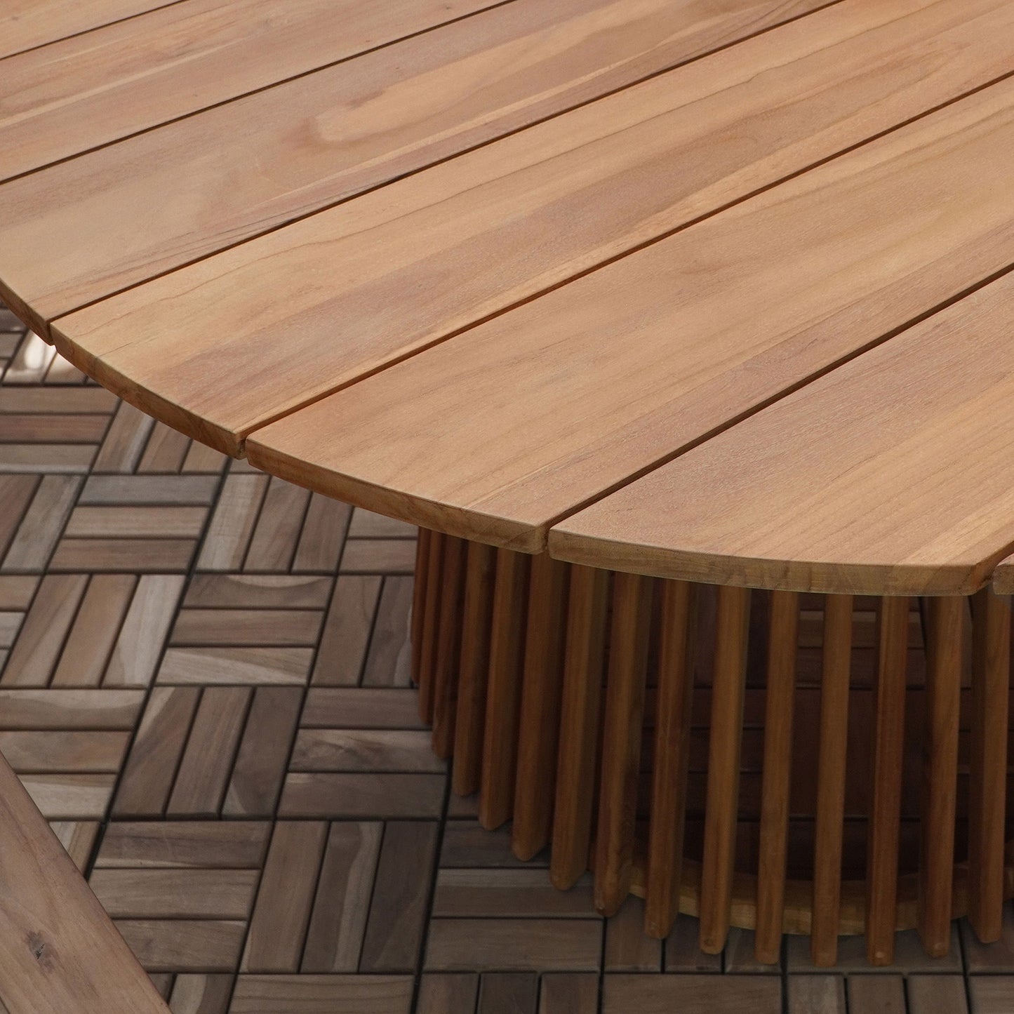 Lorca Spisebord - Spisebord, Teak, Natur Ø120X75 Cm ⎮ 5713917024988 ⎮ 7501095